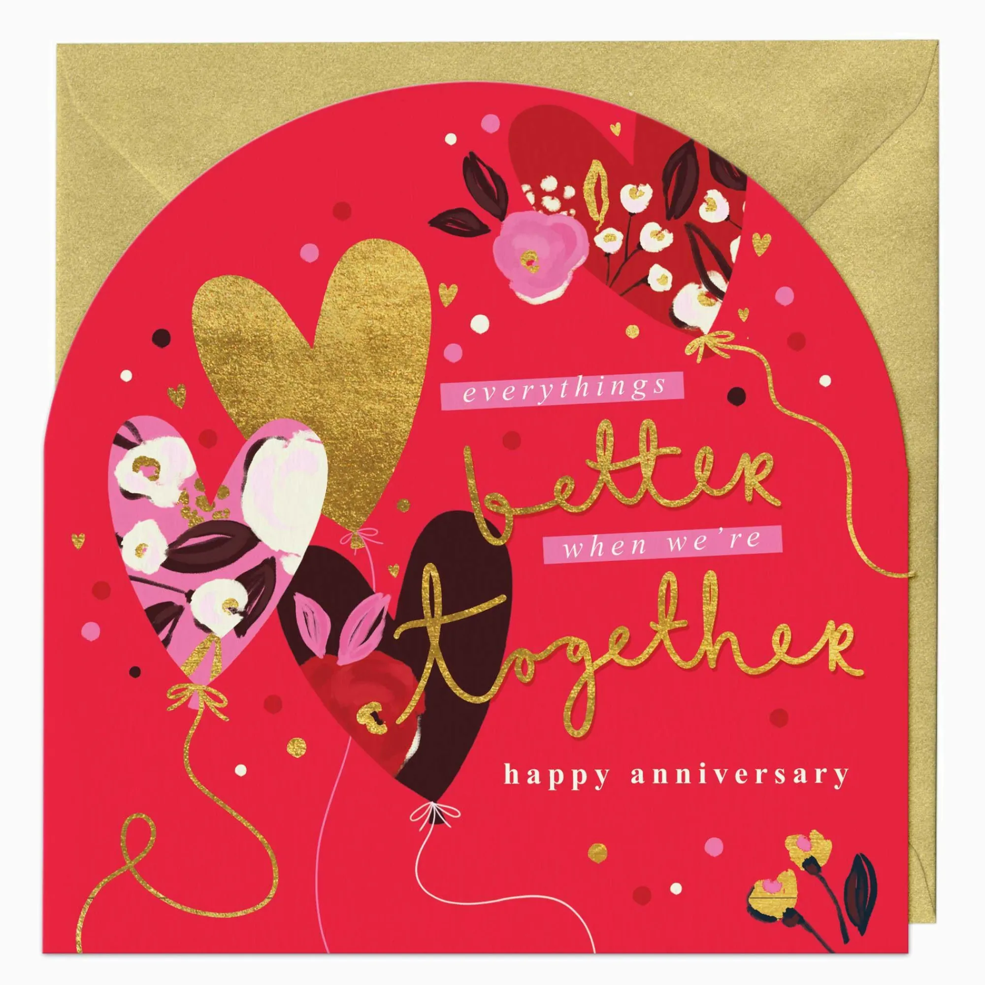 Anniversary*Whistlefish Better Together Anniversary Arch Card