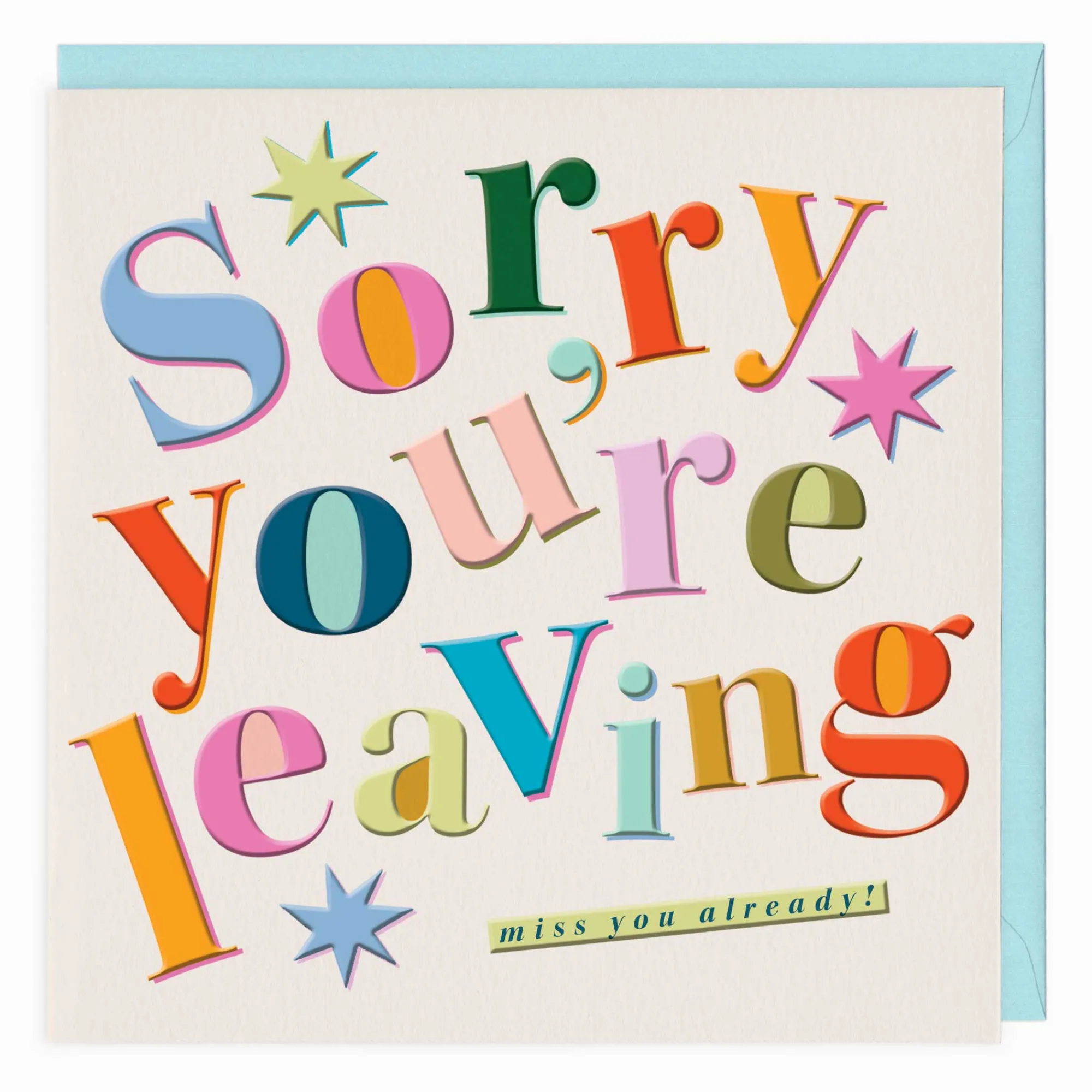 Leaving & Retirement*Whistlefish Big Bold Leaving Card