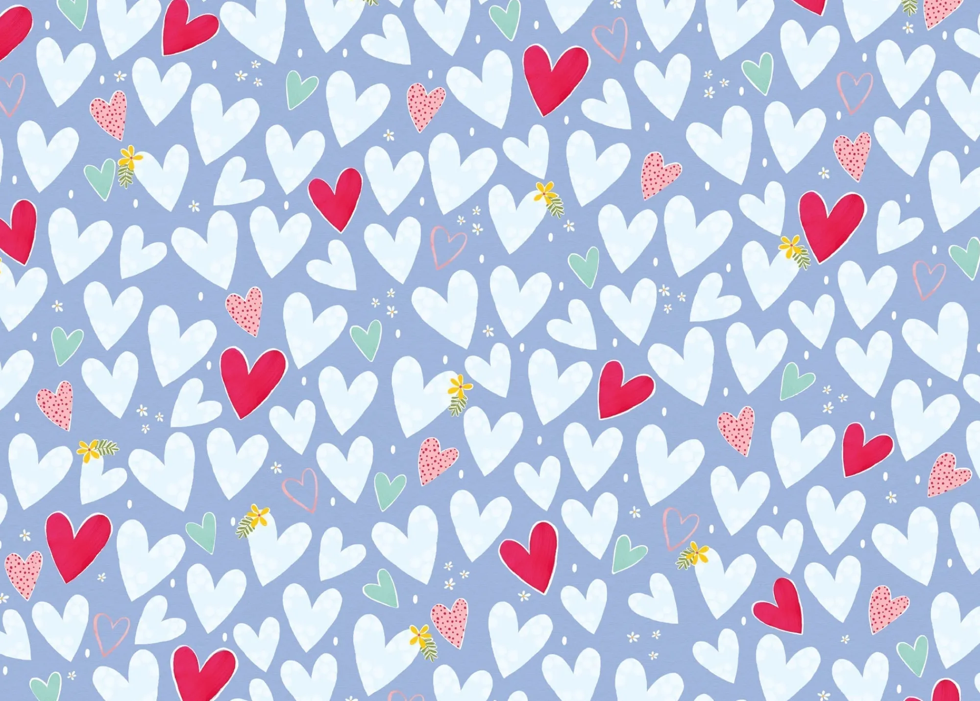 Gift Wrap|Birthday*Whistlefish Big Hearts Wrapping Paper