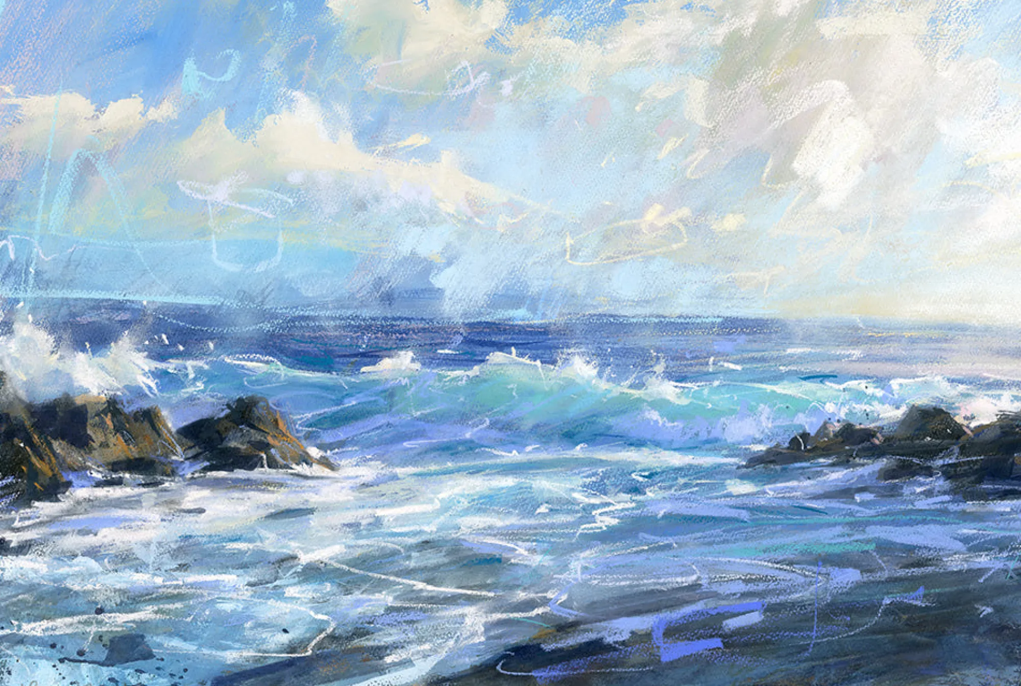 Unframed Prints*Whistlefish Big Sky, Big Surf Art Print
