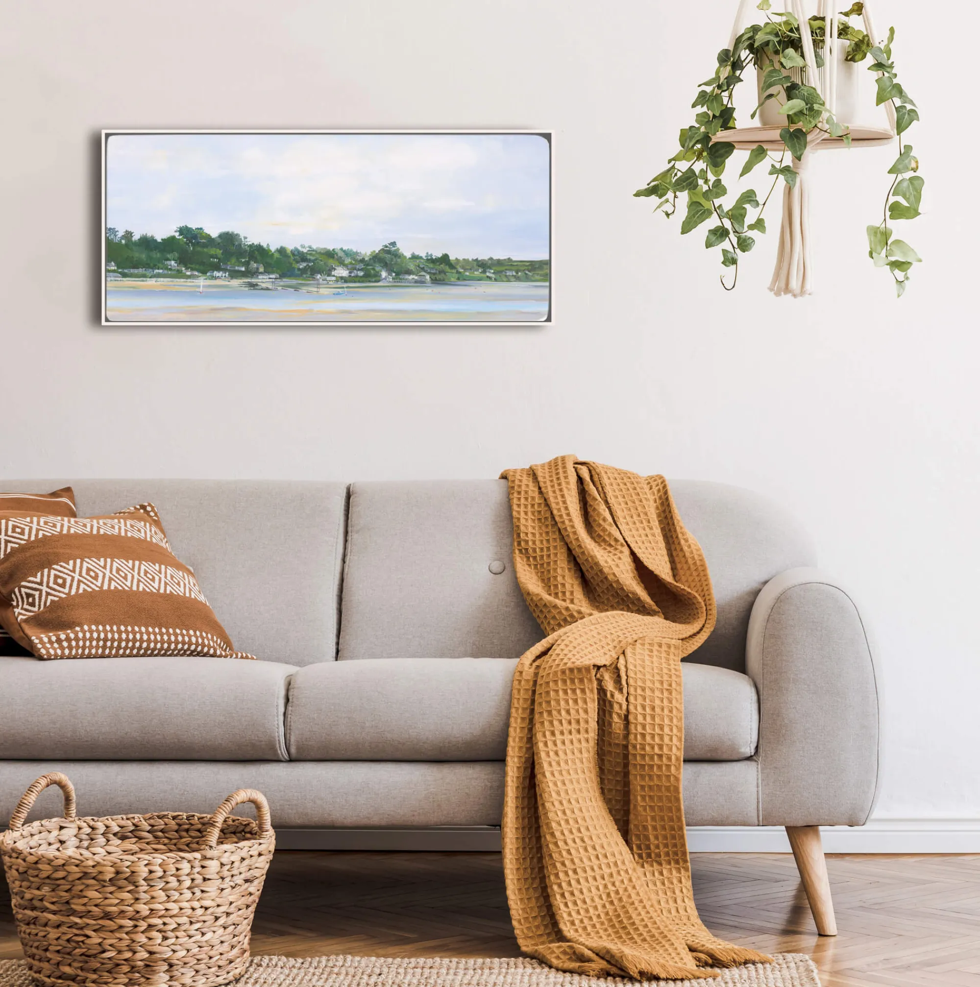 Coastal Scenes|Framed Canvas*Whistlefish Big Sky Over Little Rock Framed Canvas