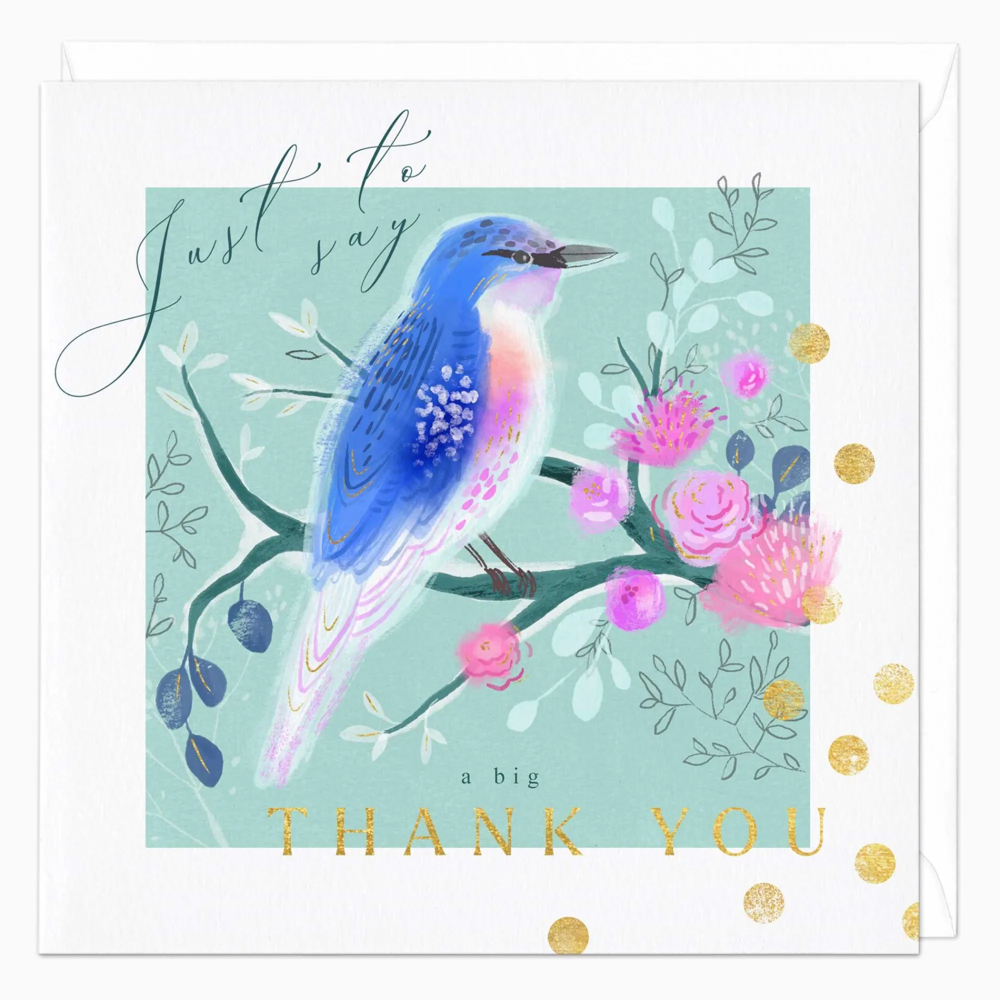 Thank You*Whistlefish Bird Thank You Birthday Card