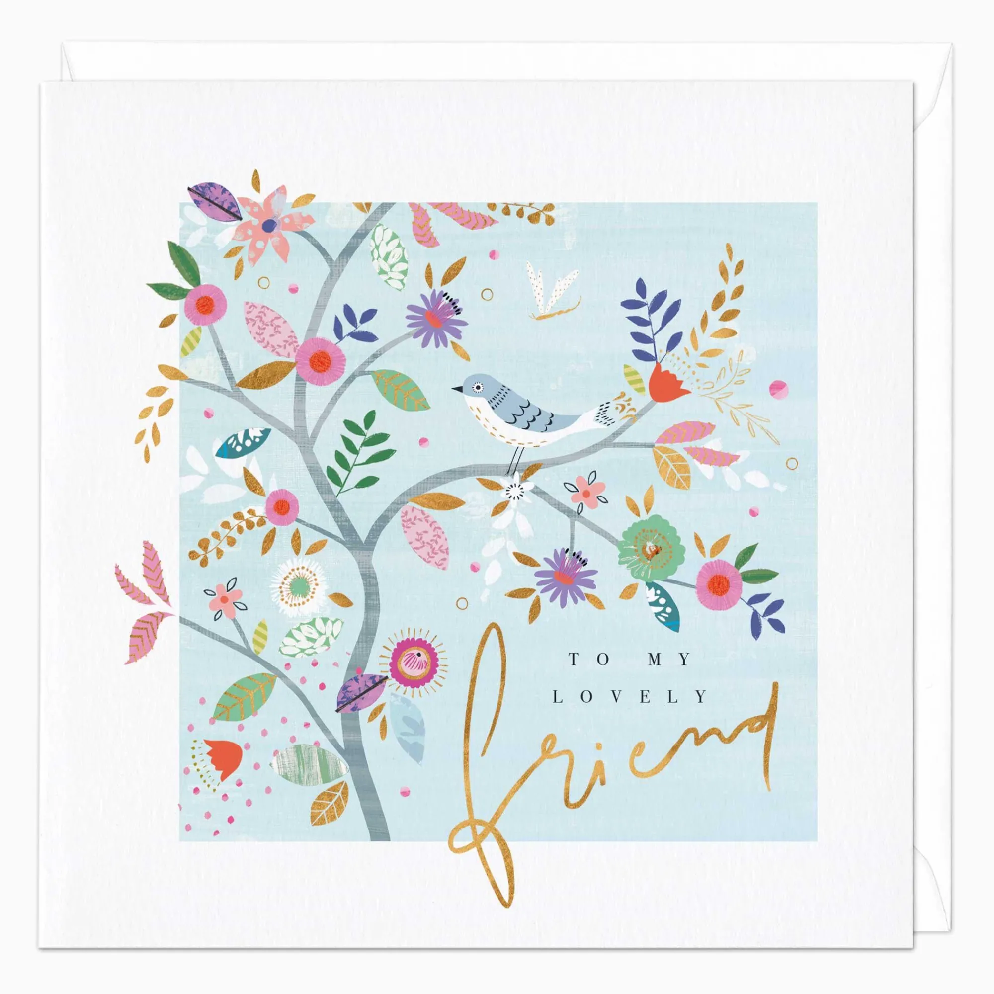 Just To Say|Congratulations*Whistlefish Bird Tree Friend Card