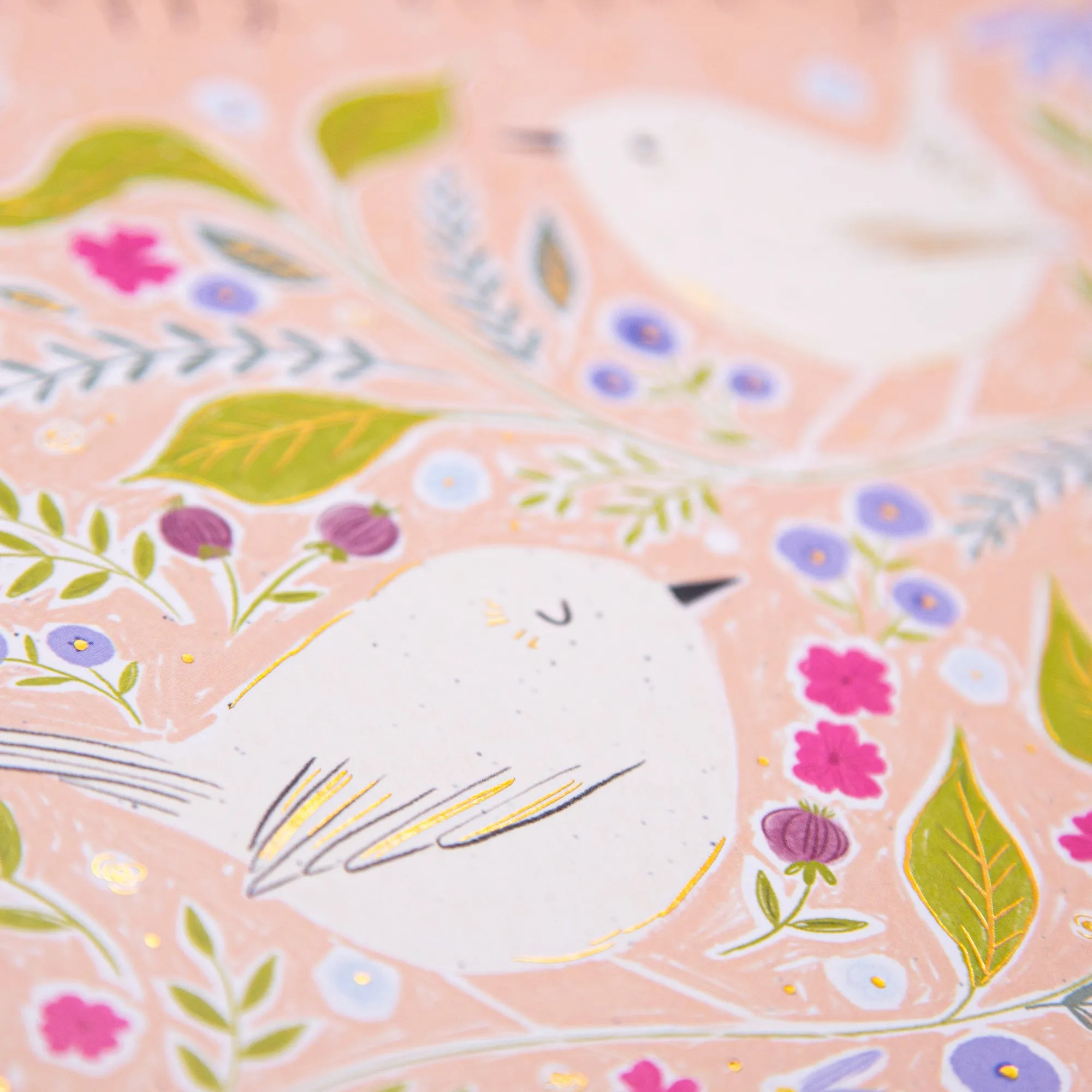 Birthday|For Her*Whistlefish Birds Among Florals Birthday Card
