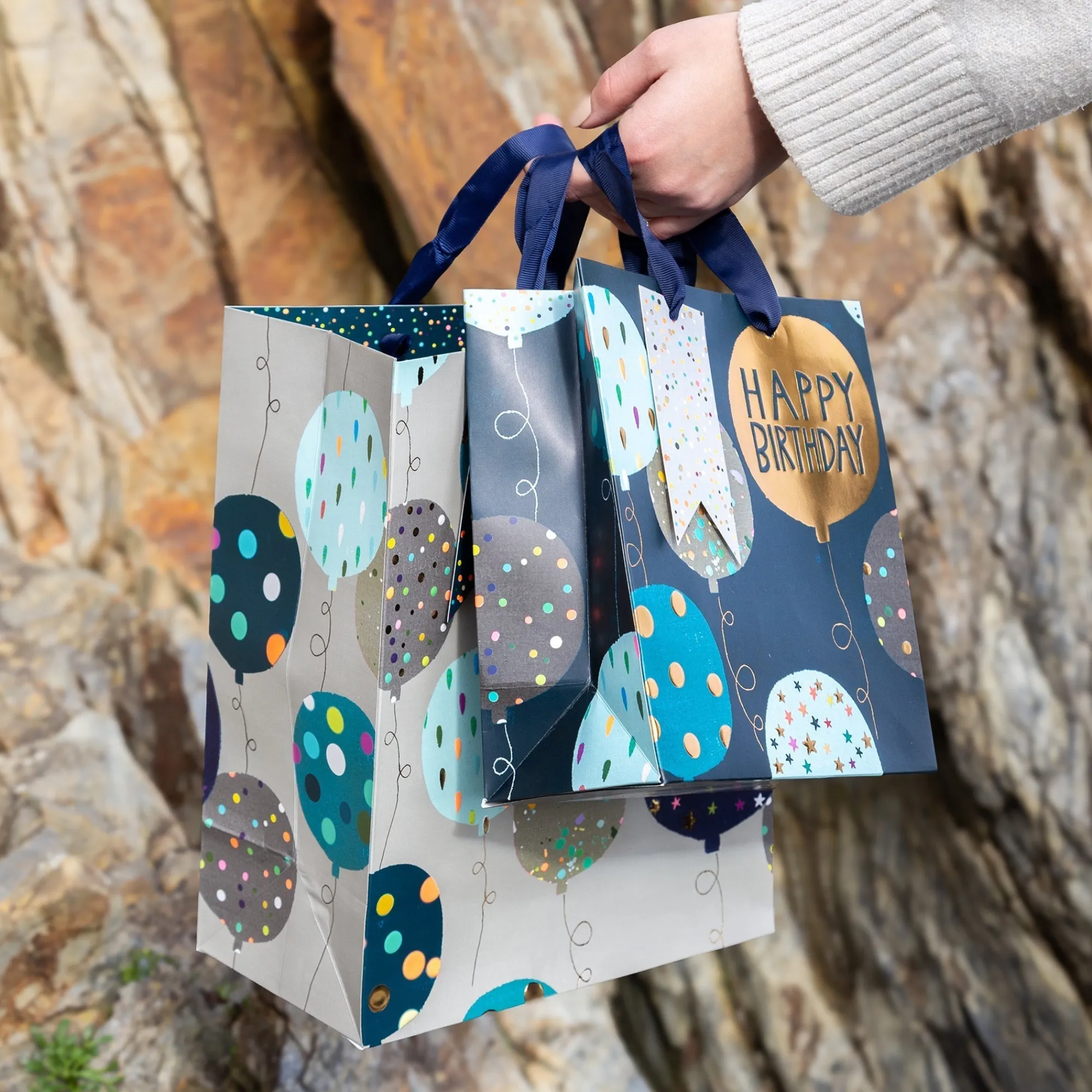 Gift Bags|Gift Bags*Whistlefish Birthday Balloons Luxury Large Gift Bag