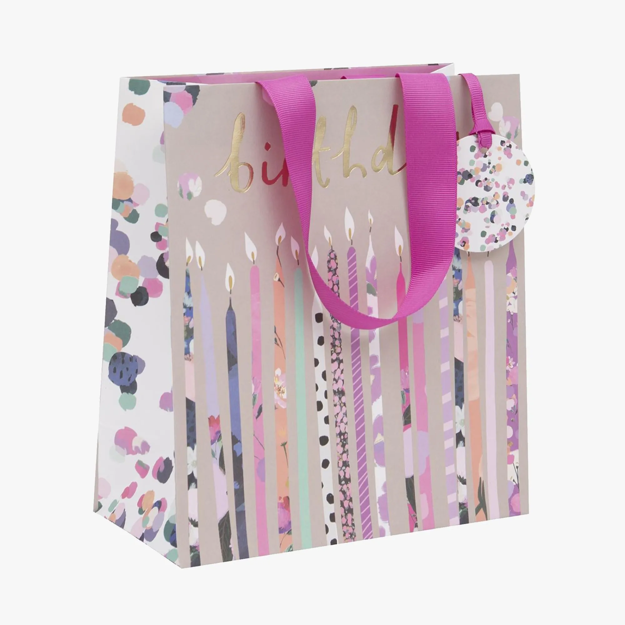 Gift Bags|Gift Bags*Whistlefish Birthday Candles Medium Gift Bag