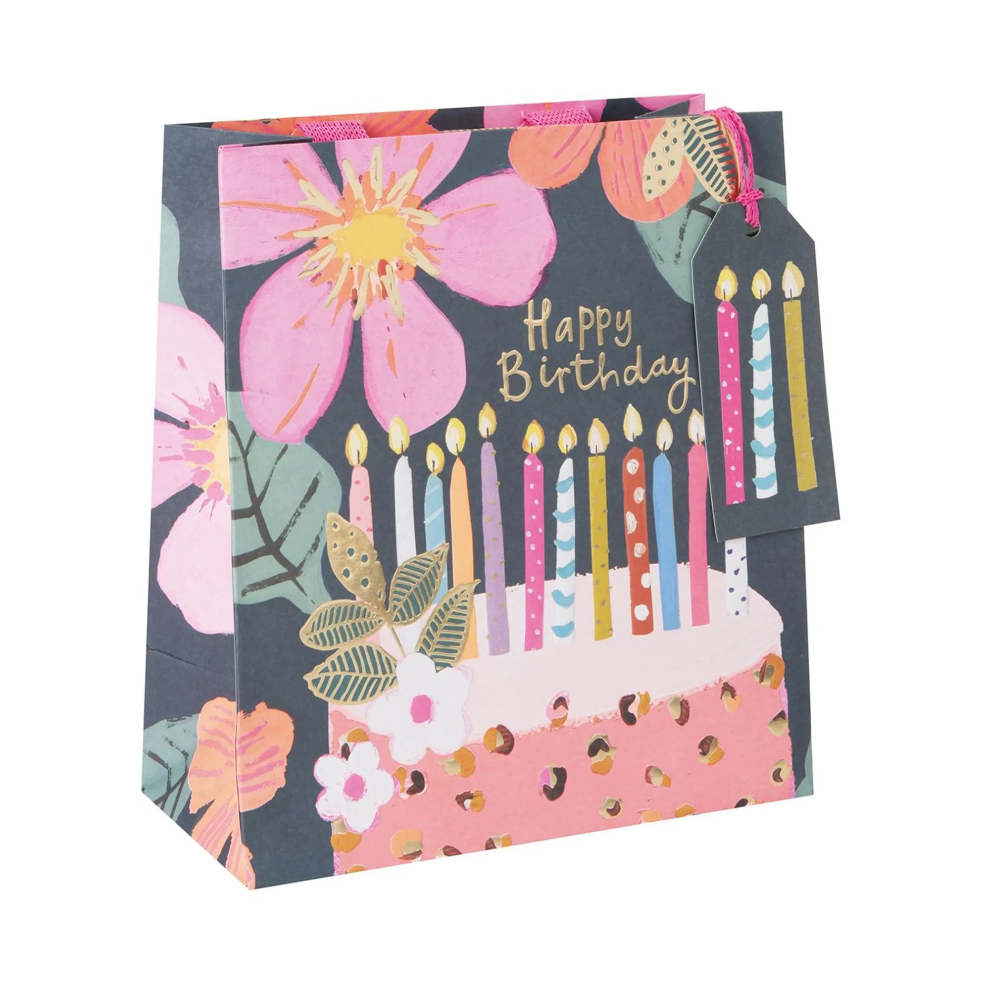 Gift Bags|Gift Bags*Whistlefish Birthday Candles Medium Gift Bag