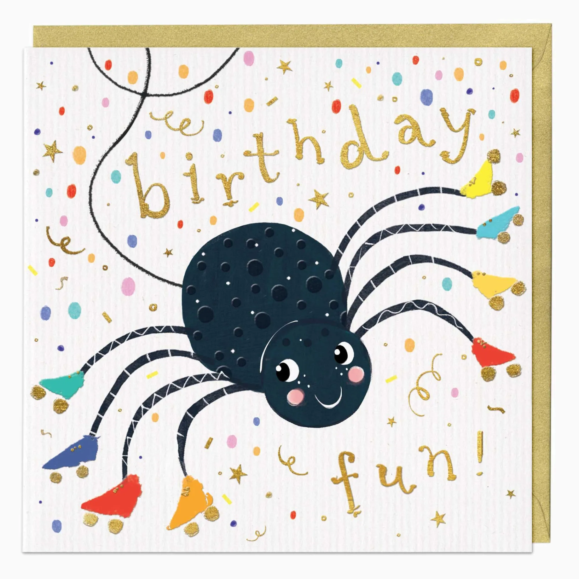 Birthday|For Children*Whistlefish Birthday Fun Spider Card