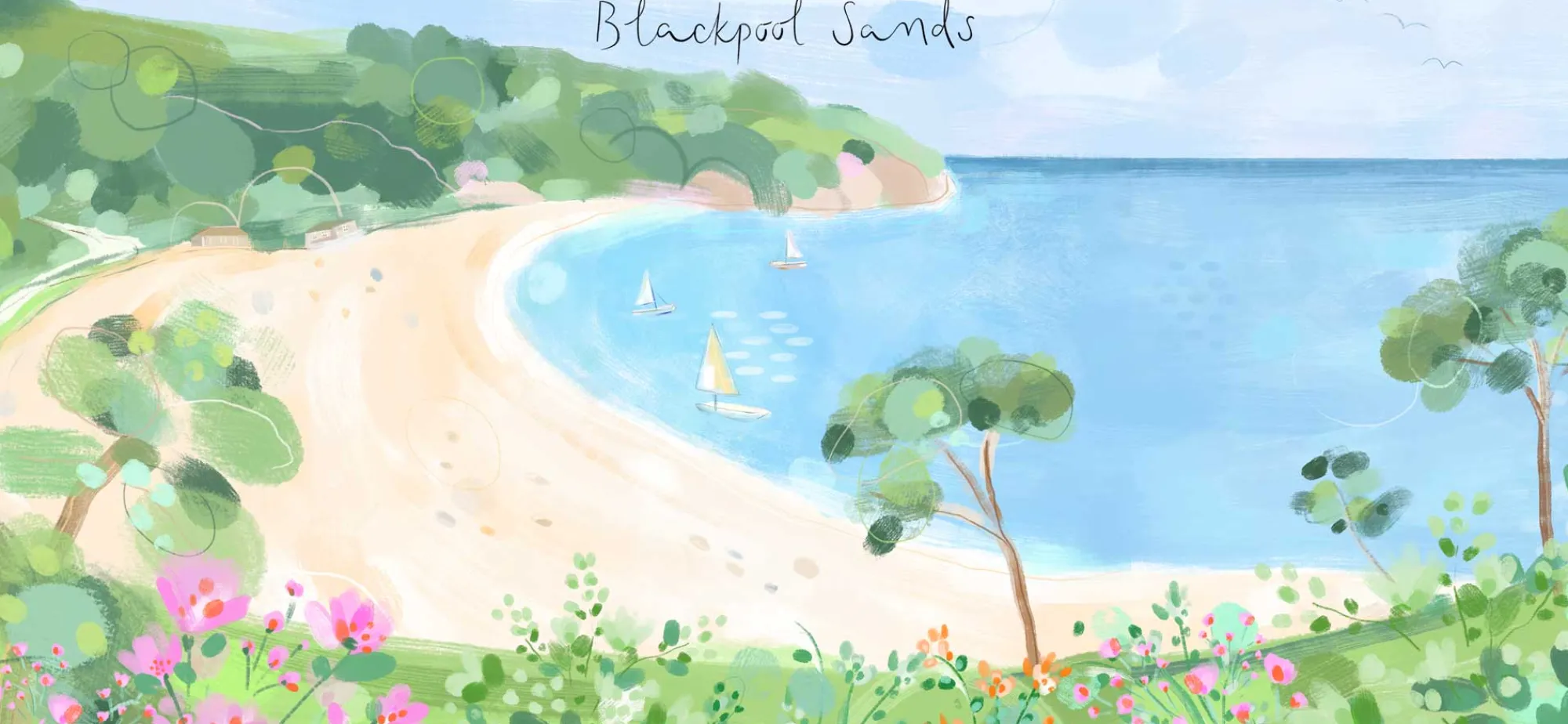 Unframed Prints*Whistlefish Blackpool Sands Small Art Print