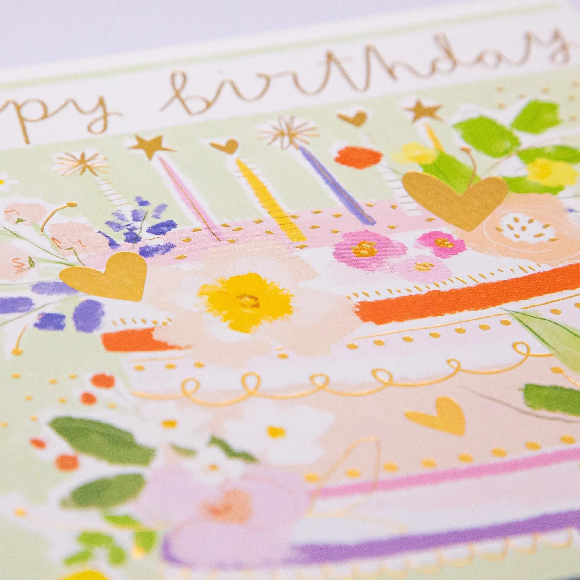 Birthday|For Children*Whistlefish Blooming Floral Birthday Cake Card