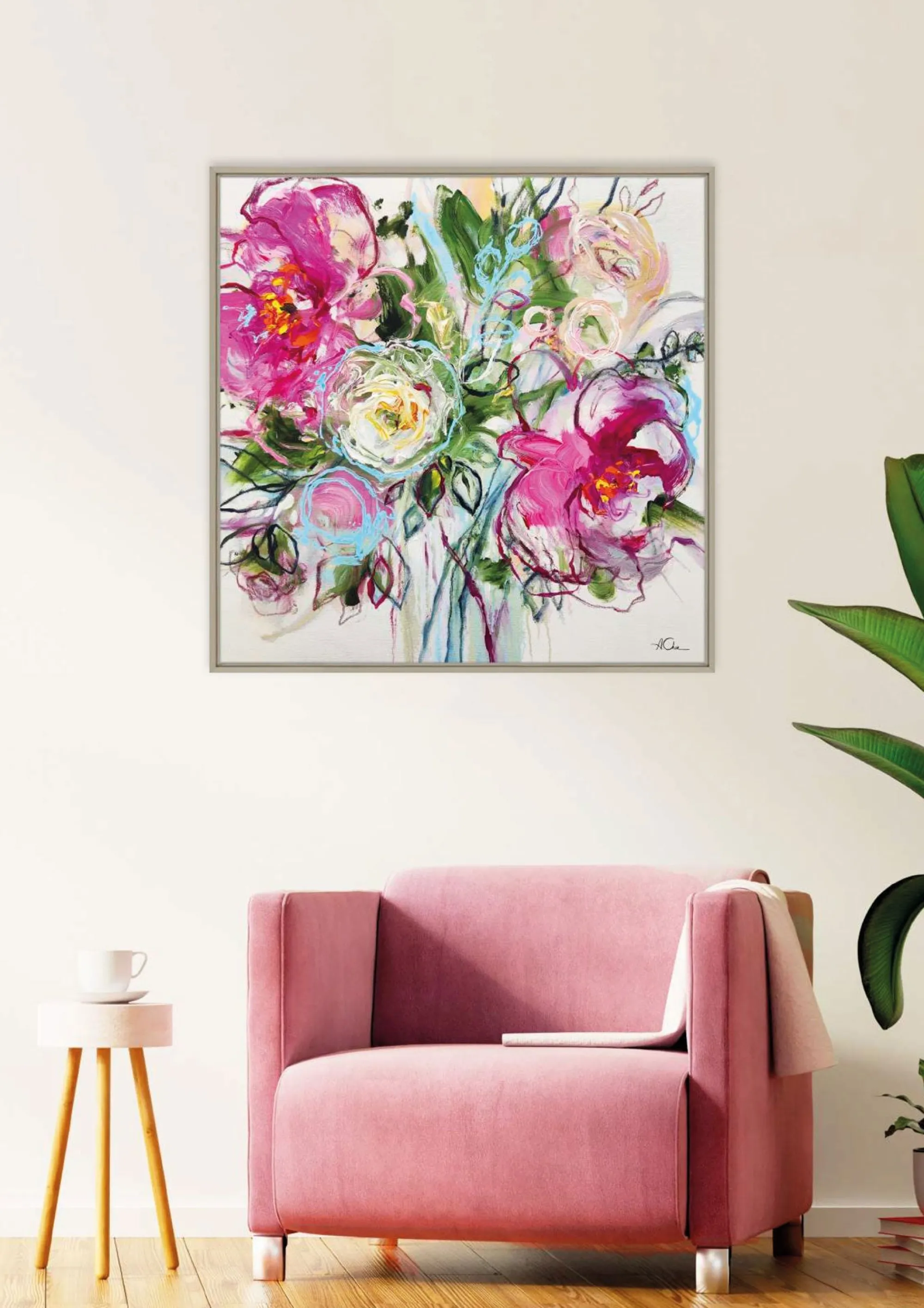 Floral & Flowers|Framed Canvas*Whistlefish Blossom Whispers Framed Canvas