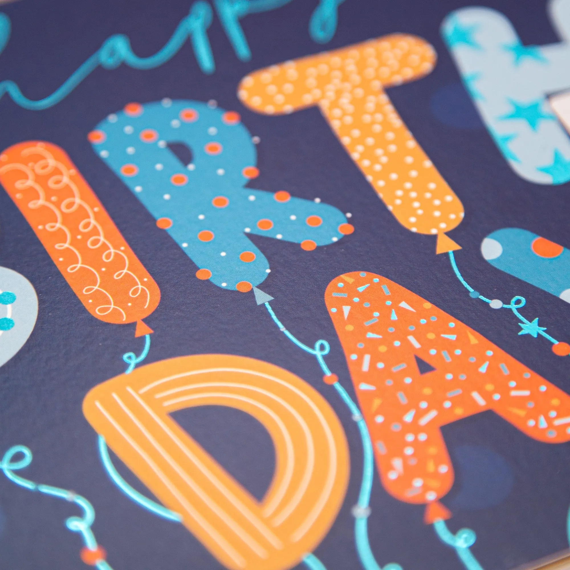 Birthday*Whistlefish Blue Balloons Happy Birthday Card