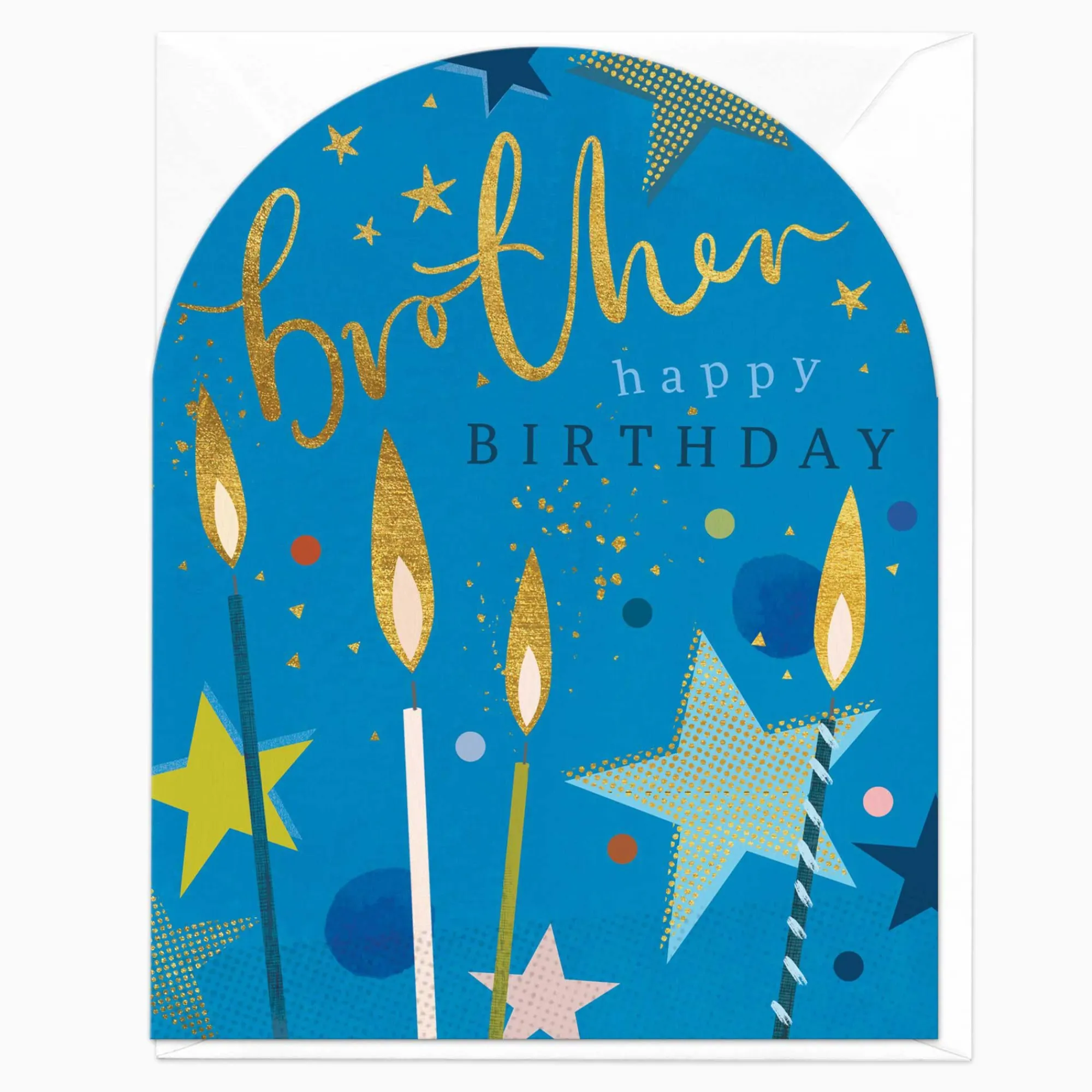 Birthday|For Relatives*Whistlefish Blue Brother Arch Birthday Card