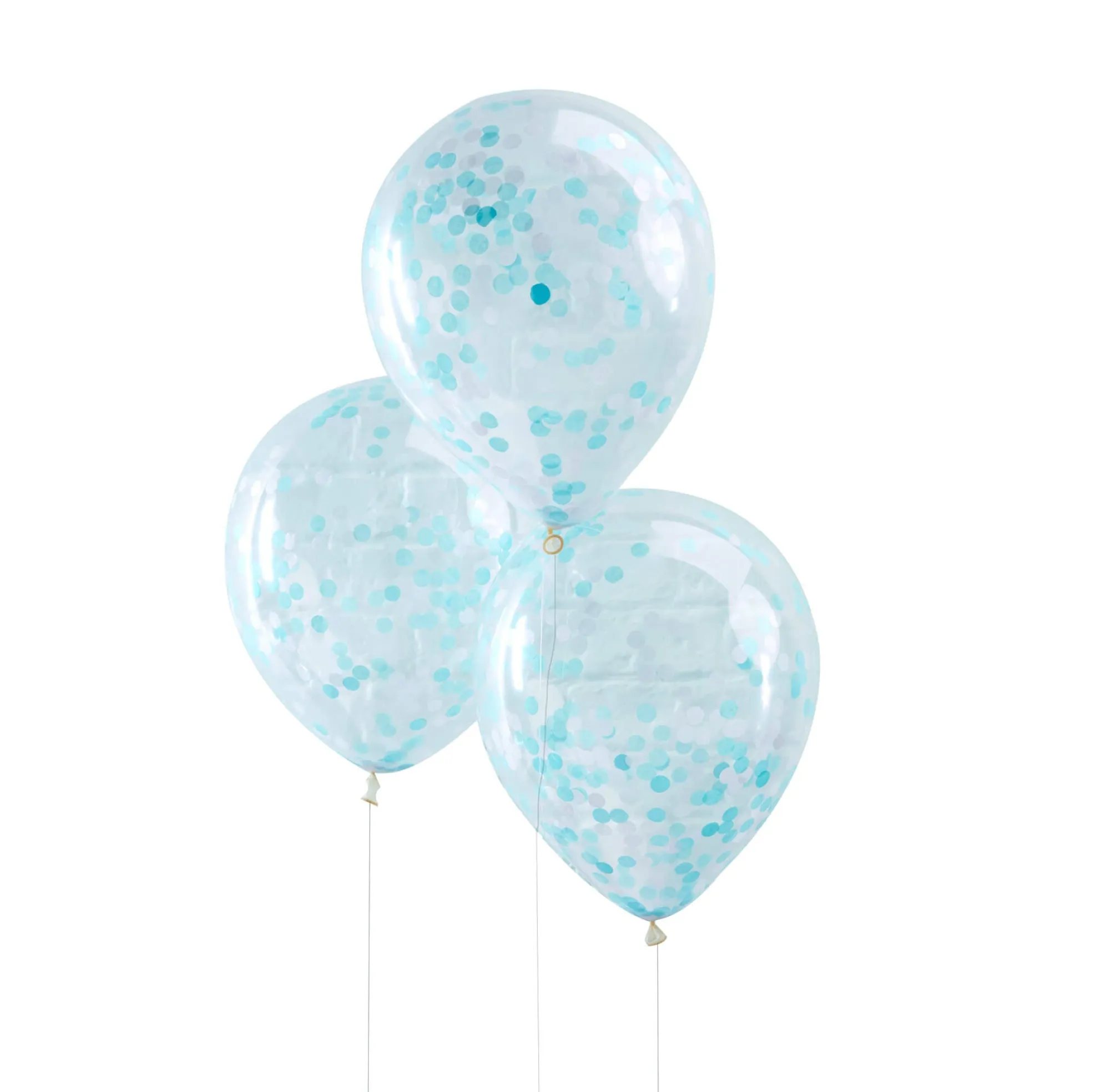 Confetti|Balloons*Whistlefish Blue Confetti Balloons