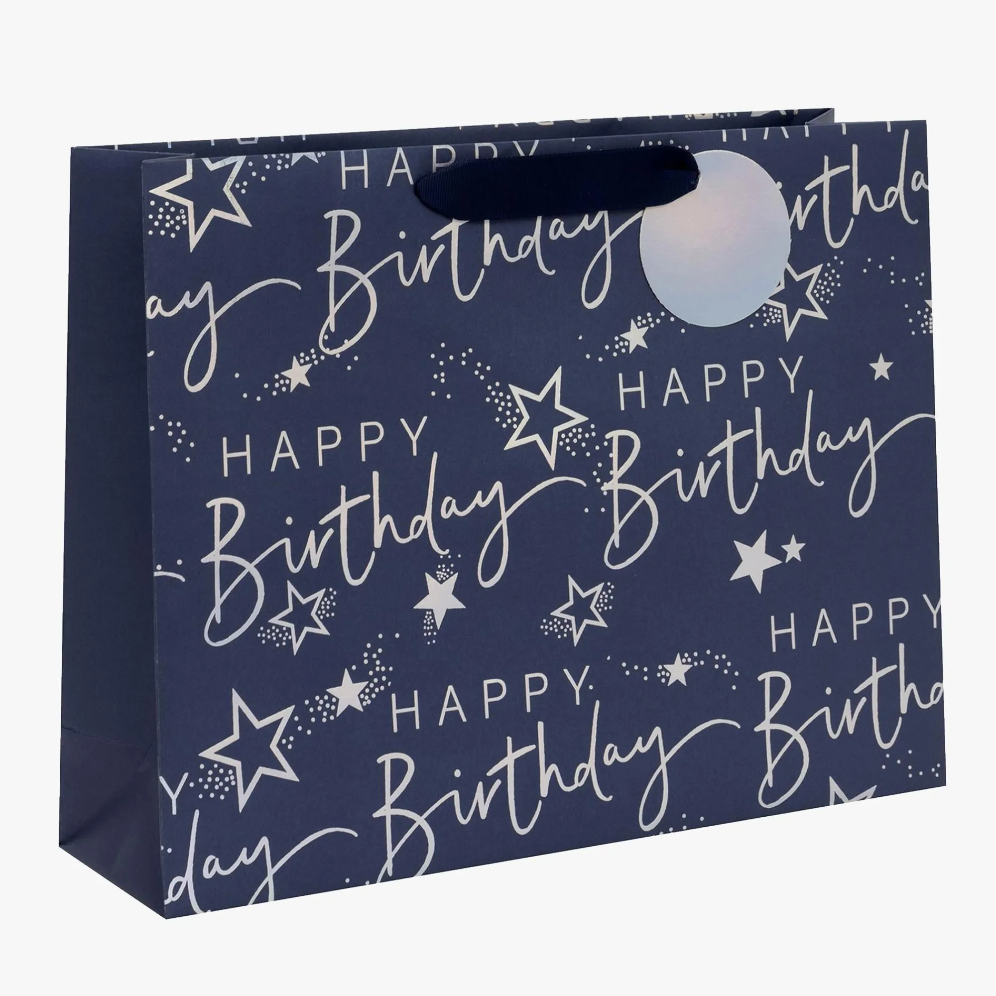 Gift Bags|Gift Bags*Whistlefish Blue Happy Birthday Large Gift Bag