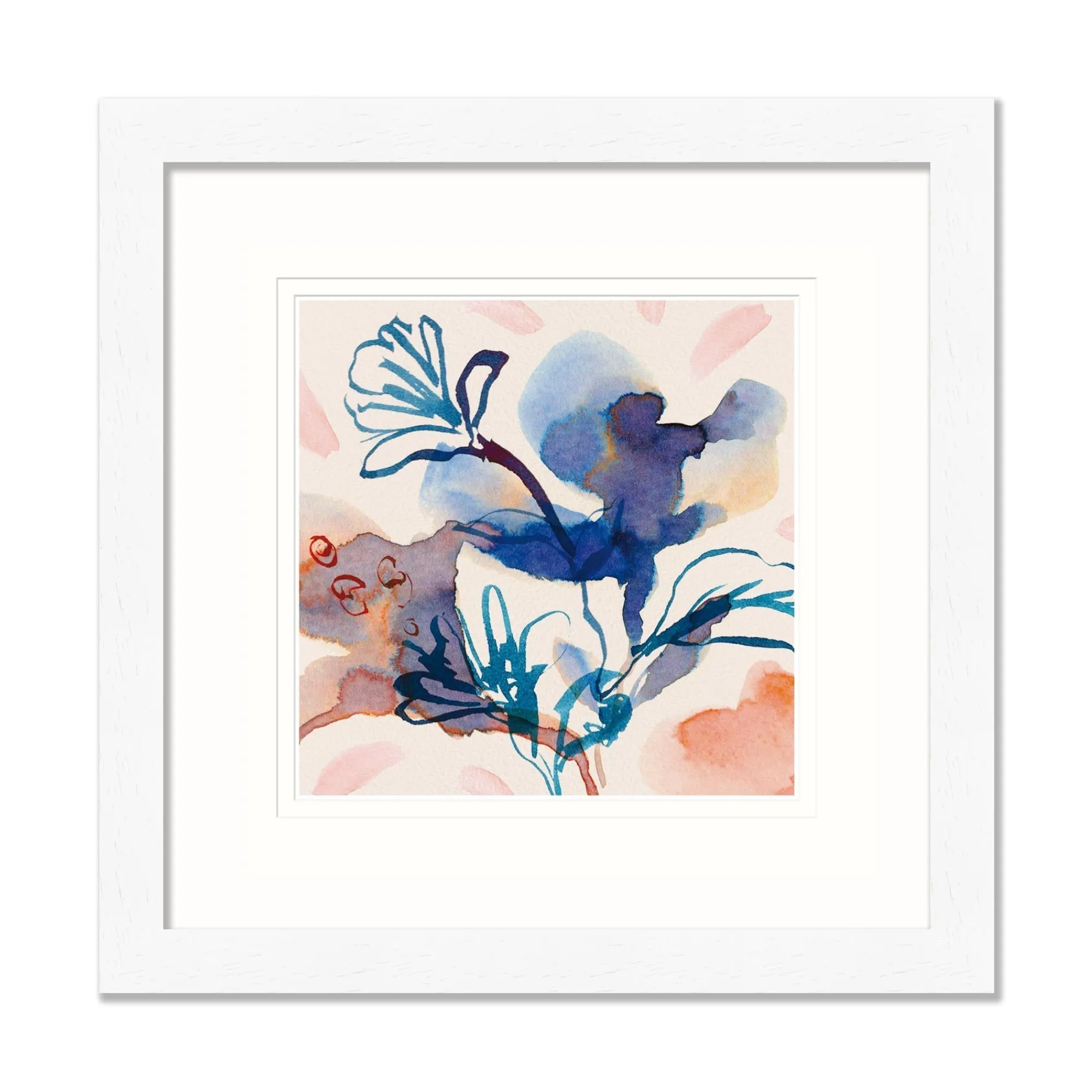 Floral & Flowers|Framed Prints*Whistlefish Blue Iris Medium Framed Print