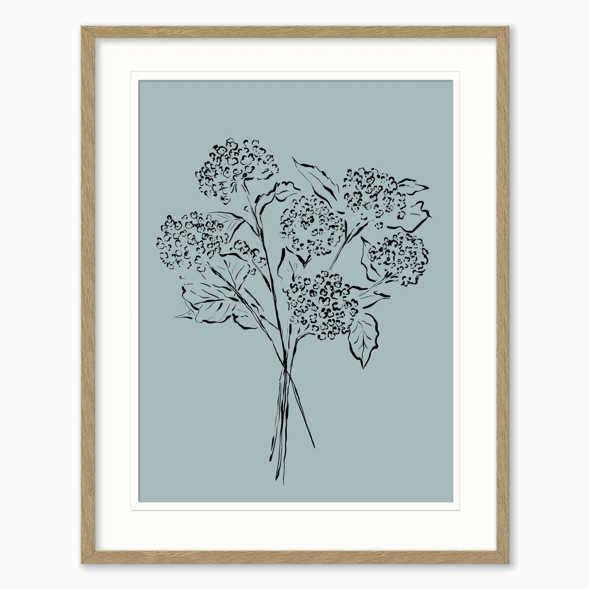 Floral & Flowers|Framed Prints*Whistlefish Blue Meadow Framed Print