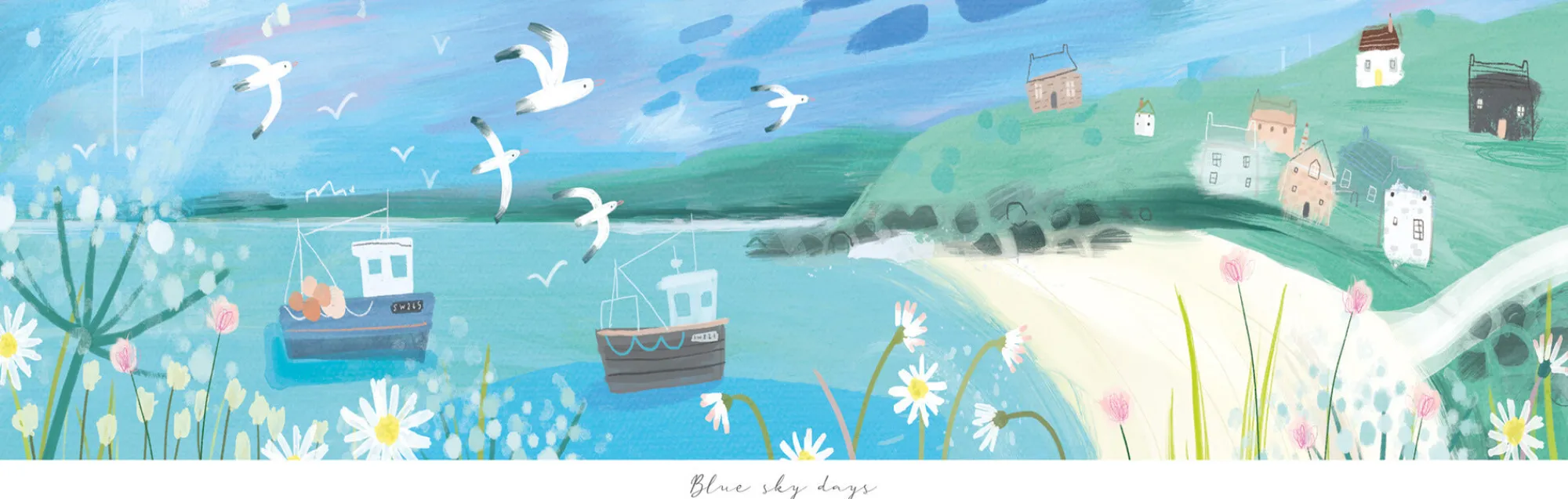 Unframed Prints*Whistlefish Blue Sky Days Art Print