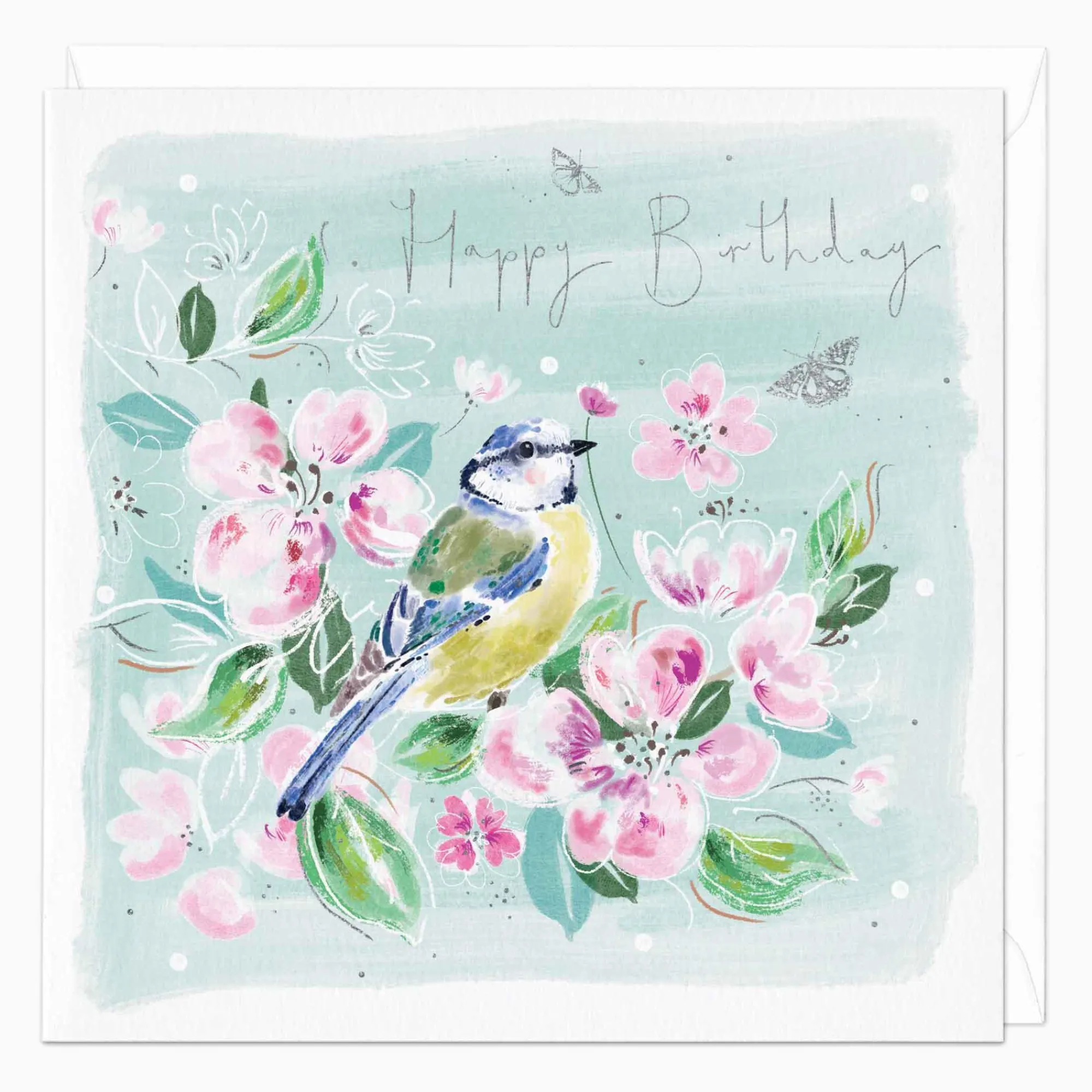 Birthday|For Her*Whistlefish Blue Tit Birthday Card
