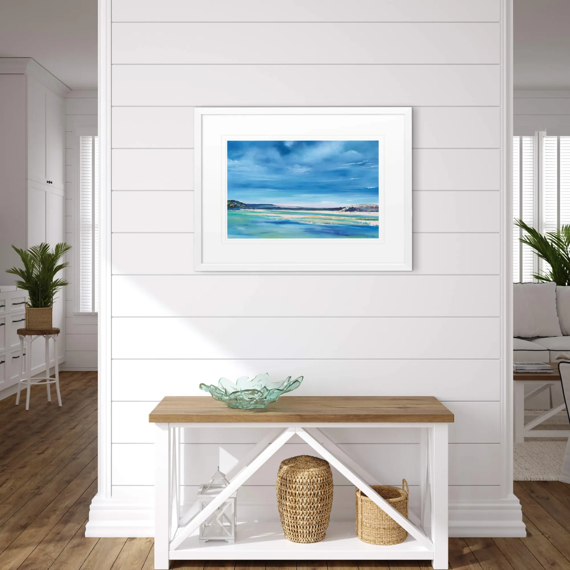 Coastal Scenes|Framed Prints*Whistlefish Blue Waters, Daymer Beach Framed Print