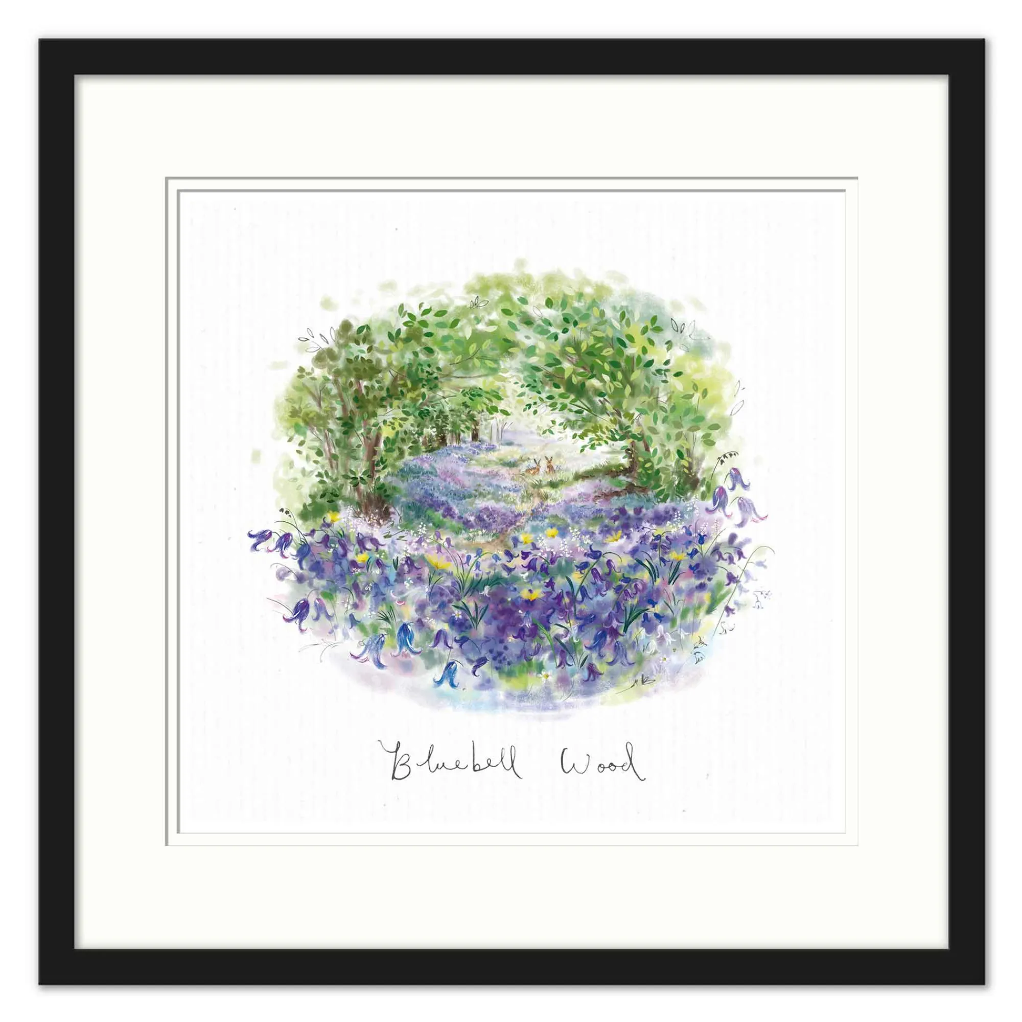 Floral & Flowers|Framed Prints*Whistlefish Bluebell Wood Dream View Sml Framed Print
