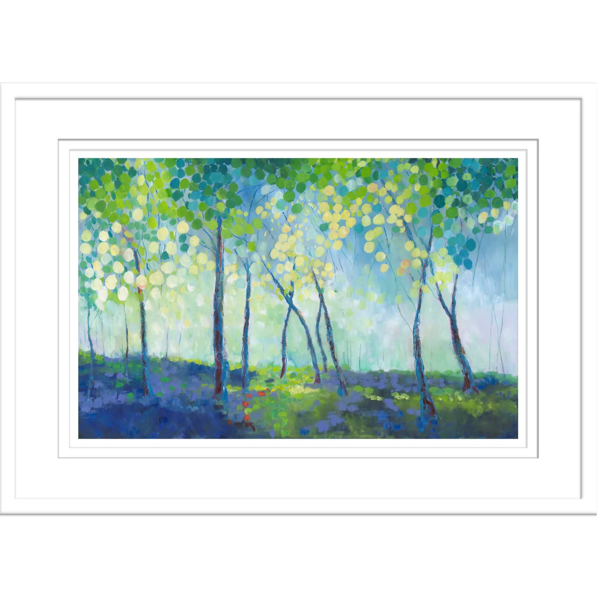 Floral & Flowers|Framed Prints*Whistlefish Bluebell Wood Large Framed Print
