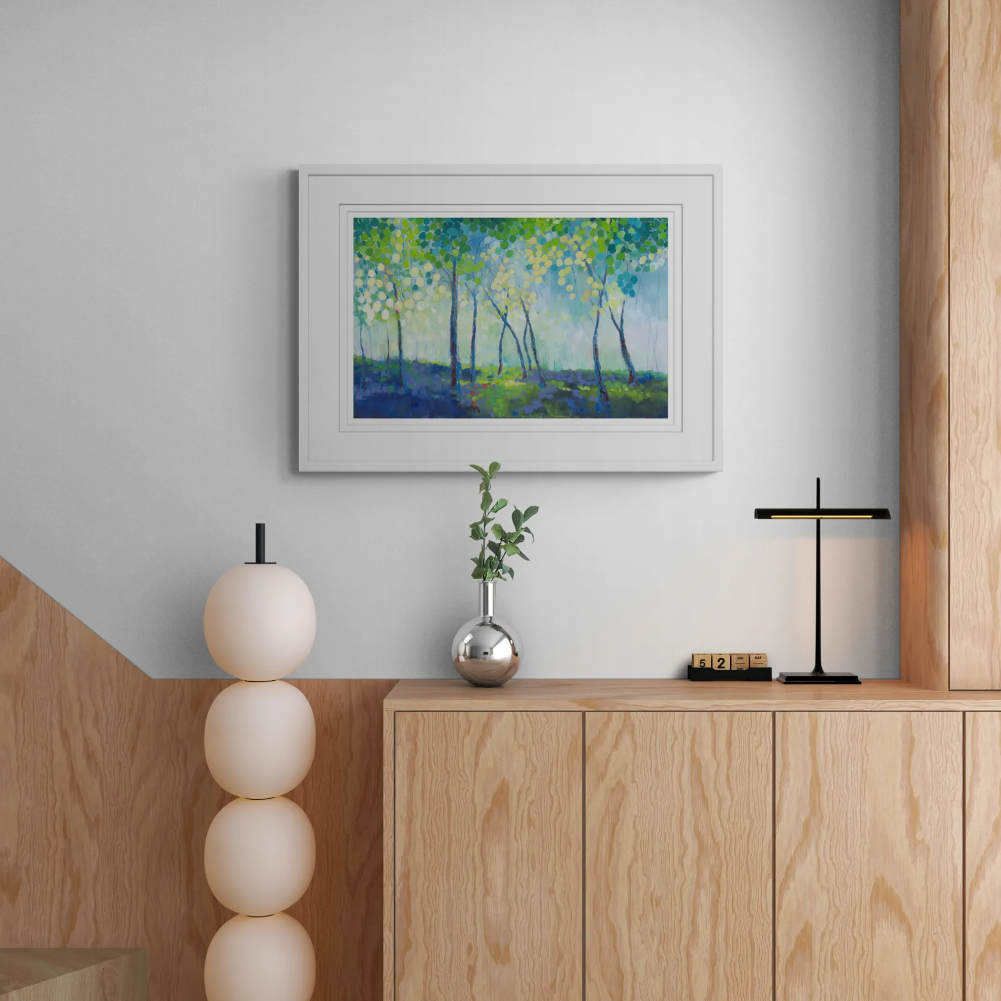 Floral & Flowers|Framed Prints*Whistlefish Bluebell Wood Large Framed Print