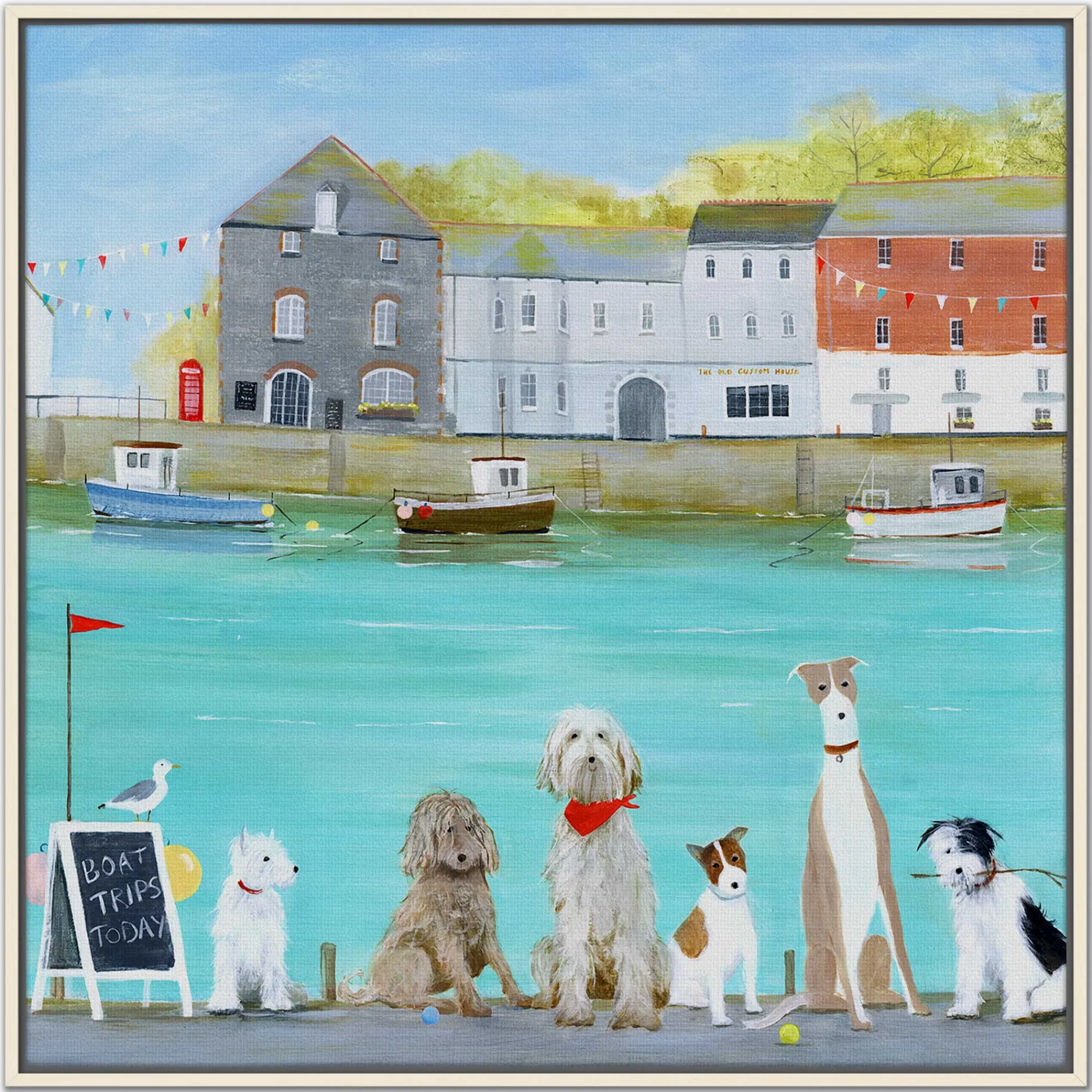 Padstow|Cornwall*Whistlefish Boat Trip Framed Canvas