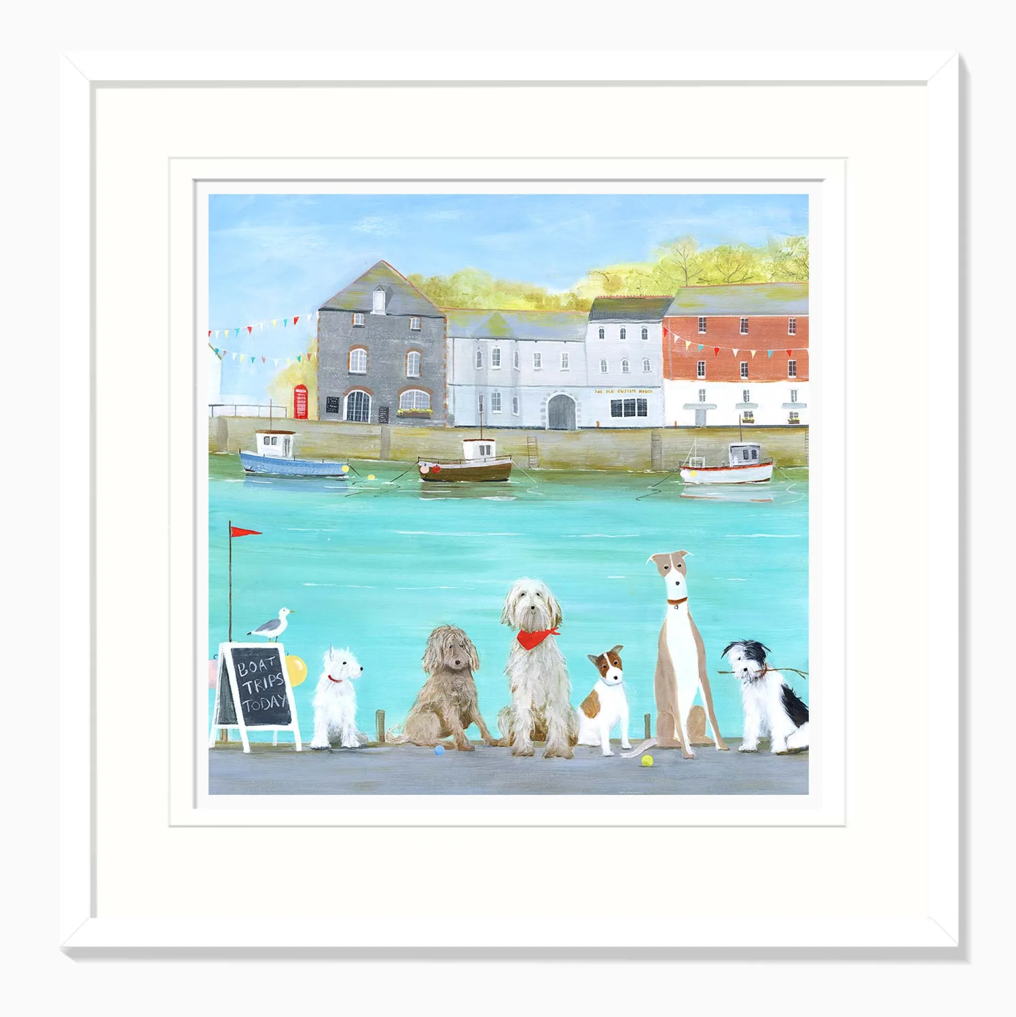 Padstow|Cornwall*Whistlefish Boat Trip Medium Framed Print
