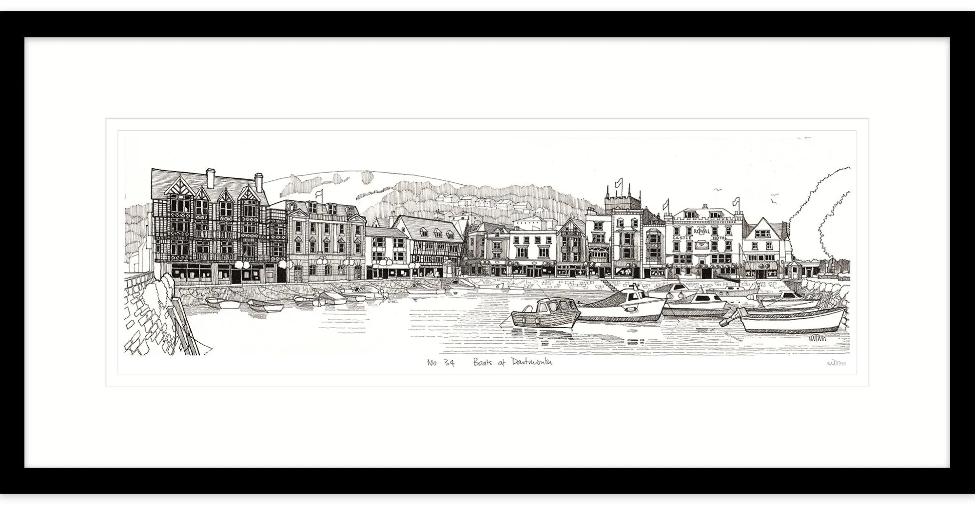 Dartmouth|Devon*Whistlefish Boats At Dartmouth Framed Print