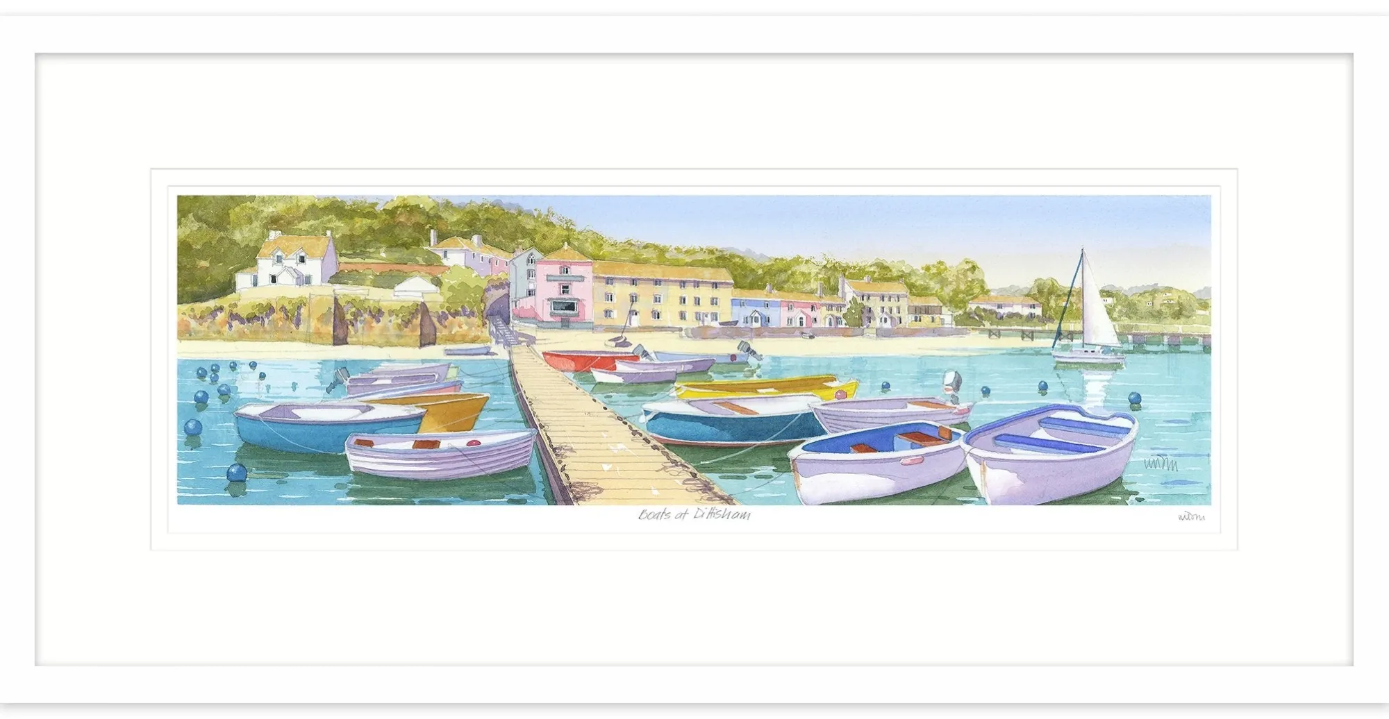 Framed Prints*Whistlefish Boats At Dittisham Framed Print