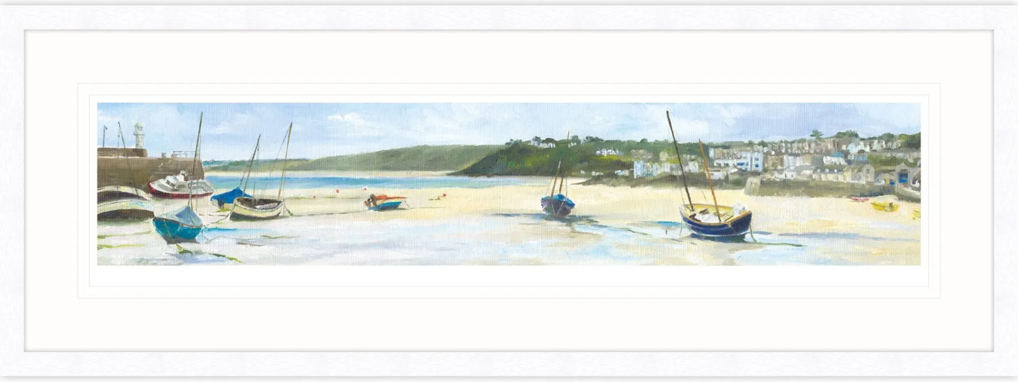 Coastal Scenes|Framed Prints*Whistlefish Boats At Low Water Framed Print
