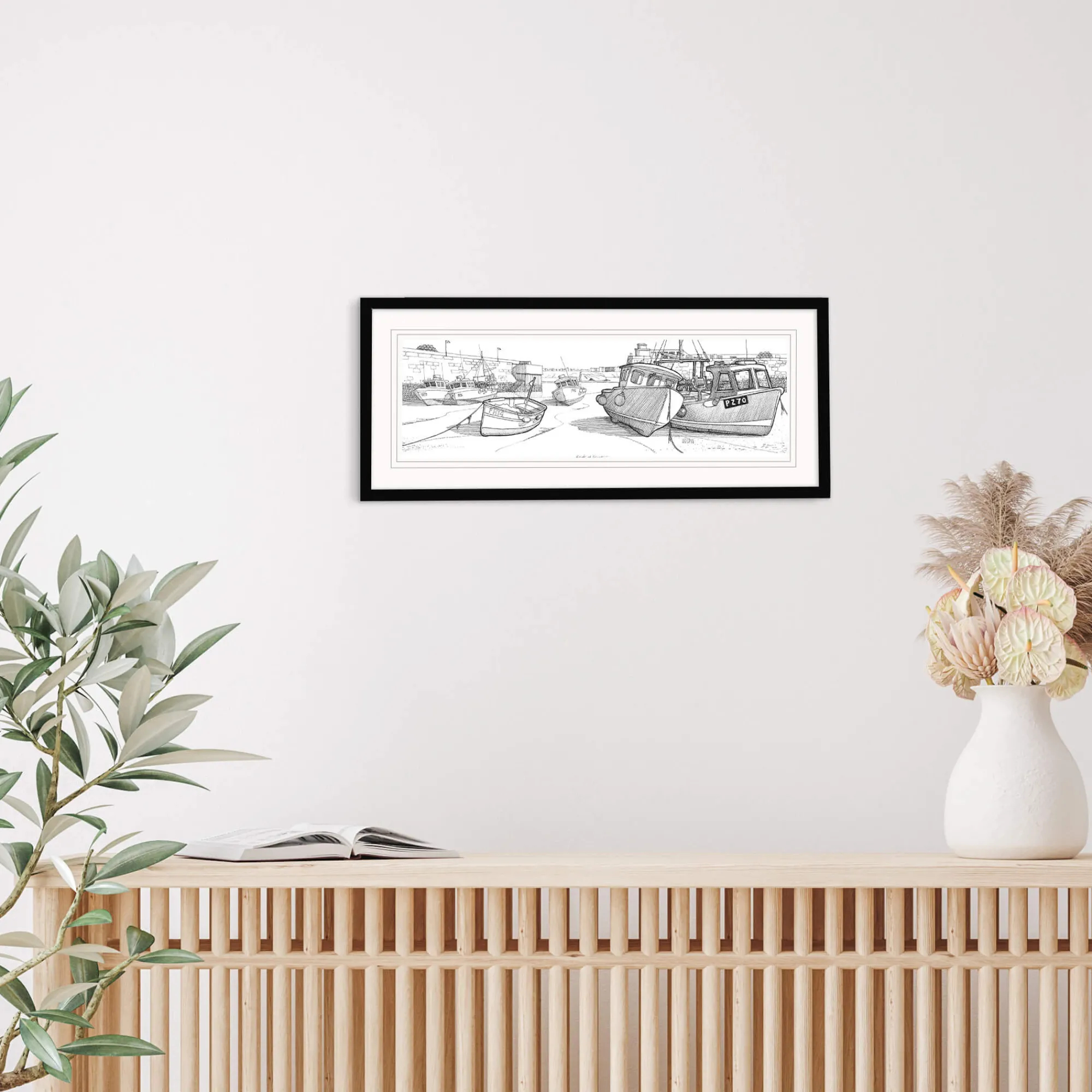 Newquay|Cornwall*Whistlefish Boats At Newquay Framed Print