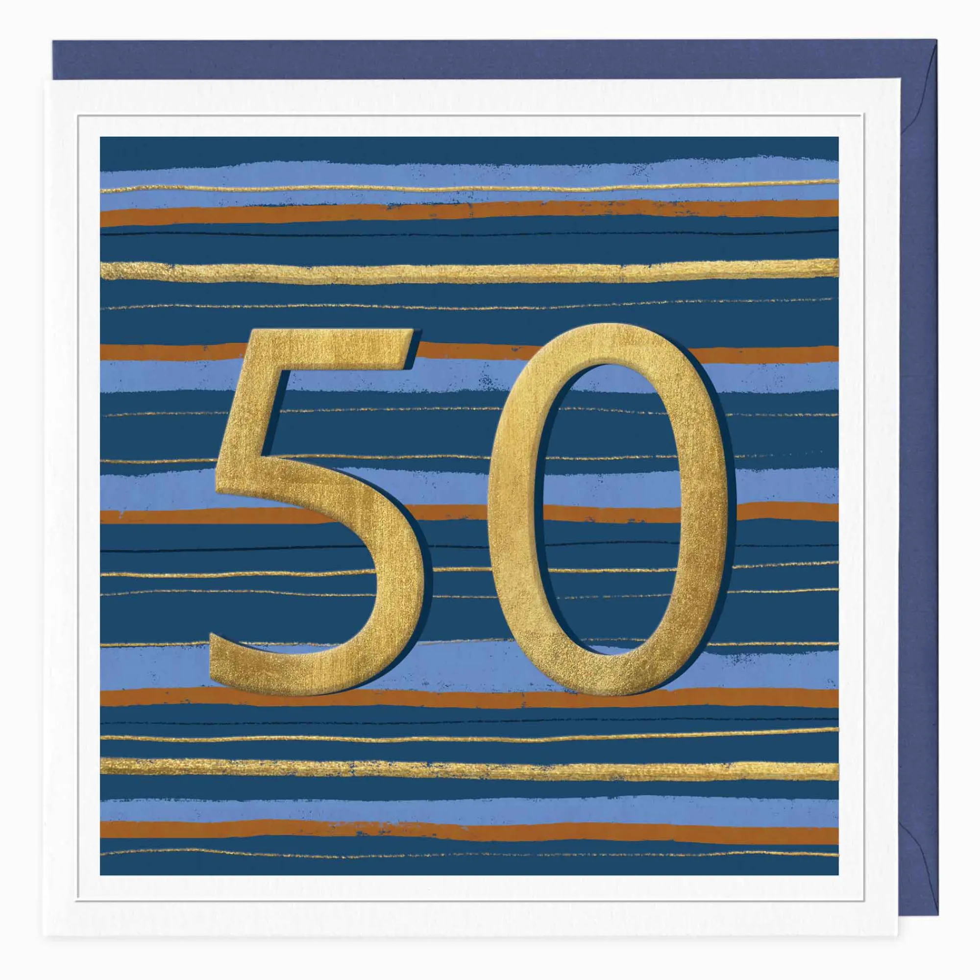 Birthday|For Him*Whistlefish Bold & Brilliant 50th Birthday Card