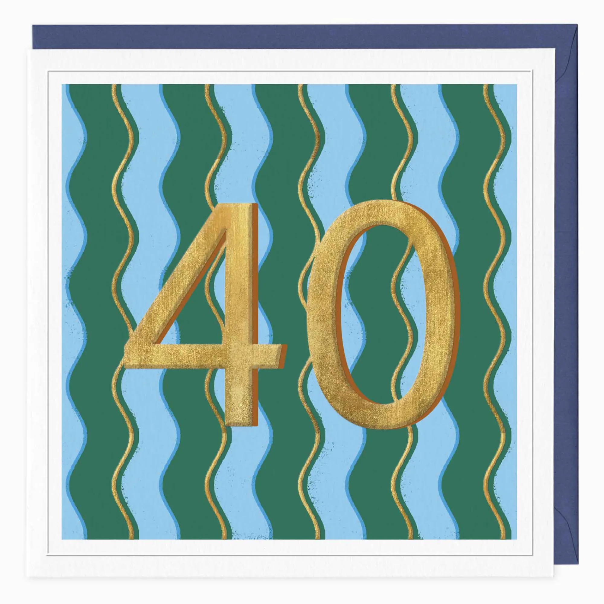Birthday|For Him*Whistlefish Bold & Brilliant 40th Birthday Card