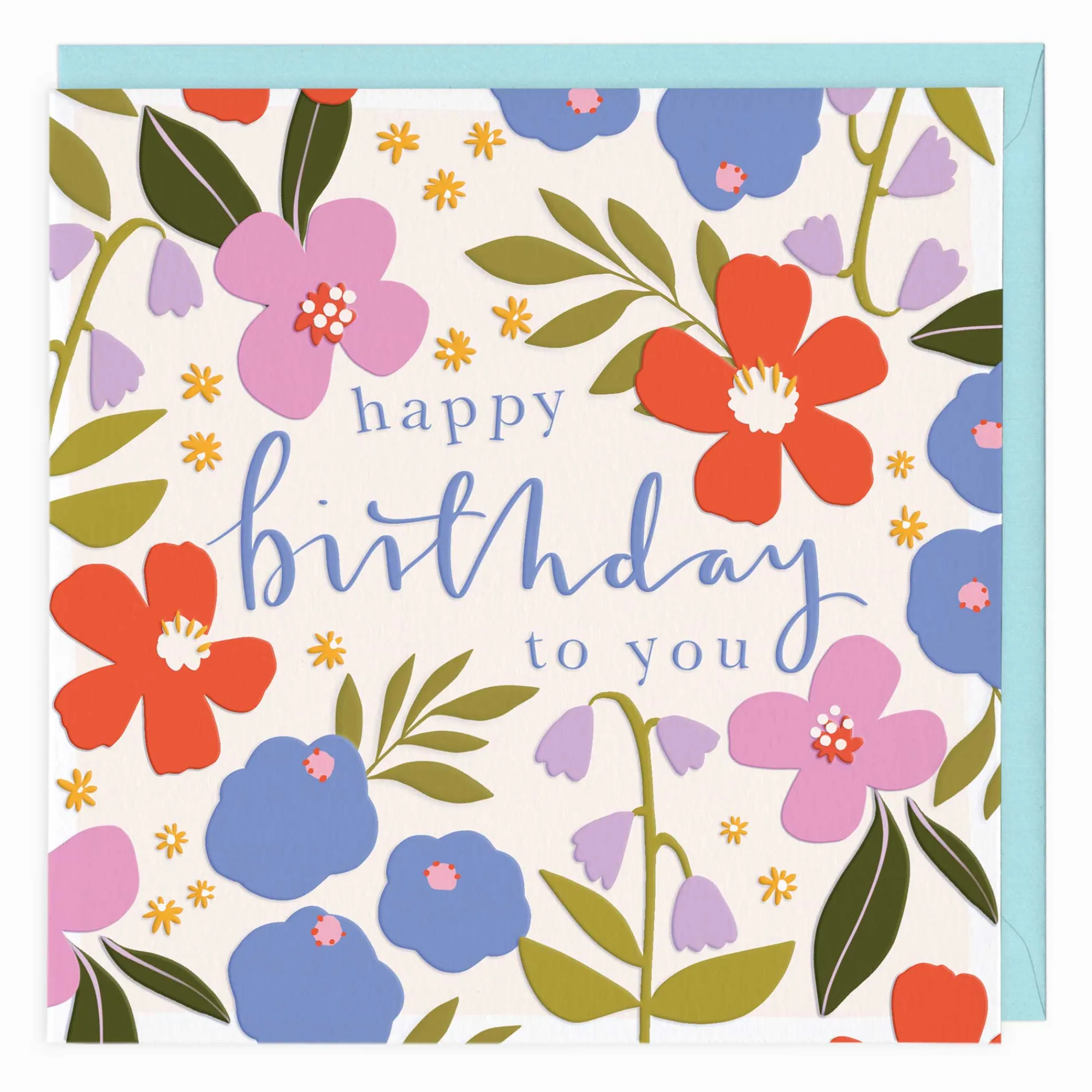 Birthday|For Her*Whistlefish Bold Bloom Birthday Card