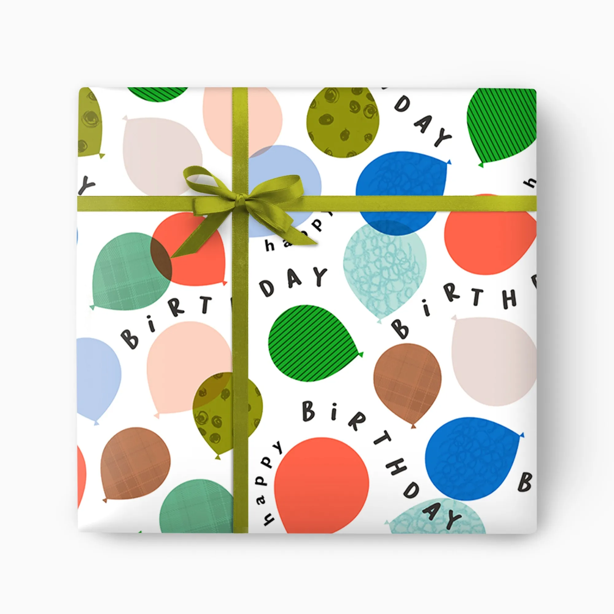 Gift Wrap|Birthday*Whistlefish Bouncing Balloons Wrapping Paper