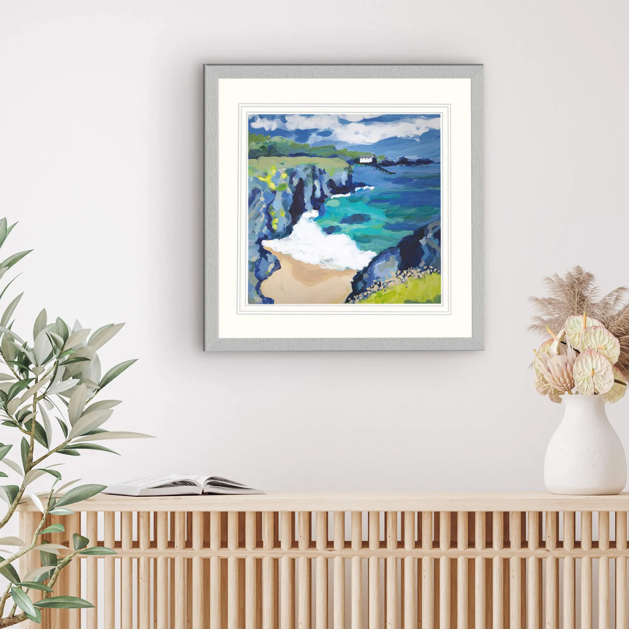 Unframed Prints*Whistlefish Breakers In The Cove Art Print