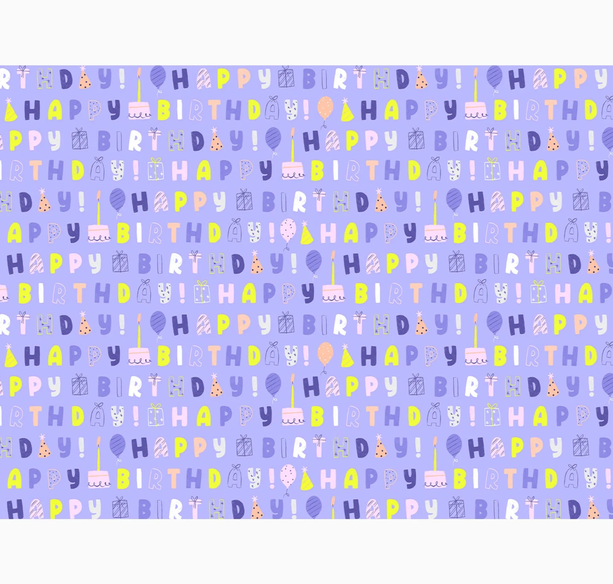 Gift Wrap|Birthday*Whistlefish Bright Birthday Wrapping Paper