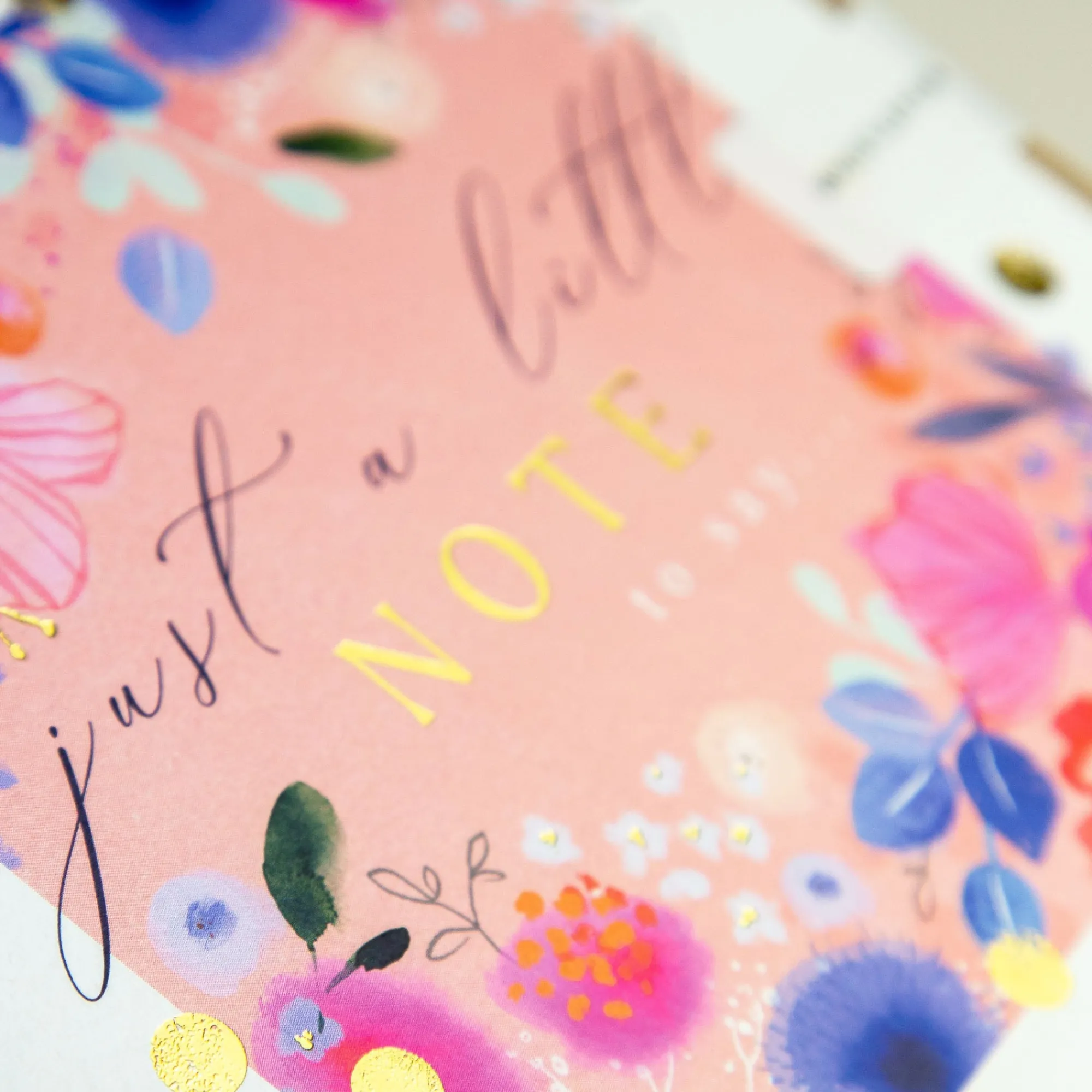Just To Say*Whistlefish Bright Flowers Note Card