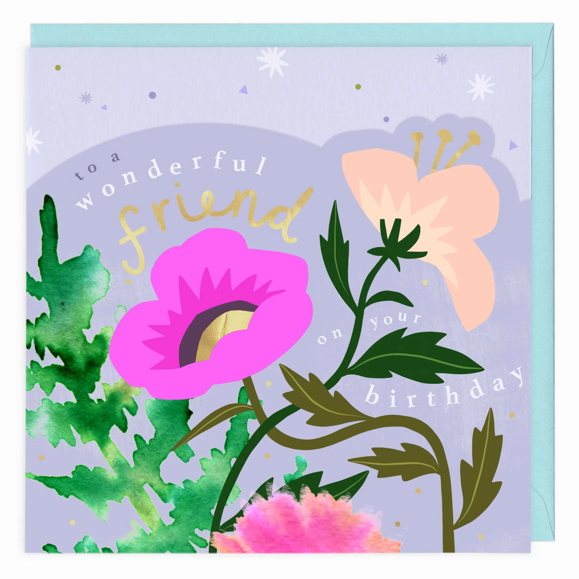 Birthday|Birthday*Whistlefish Bright Summer Floral Birthday Card