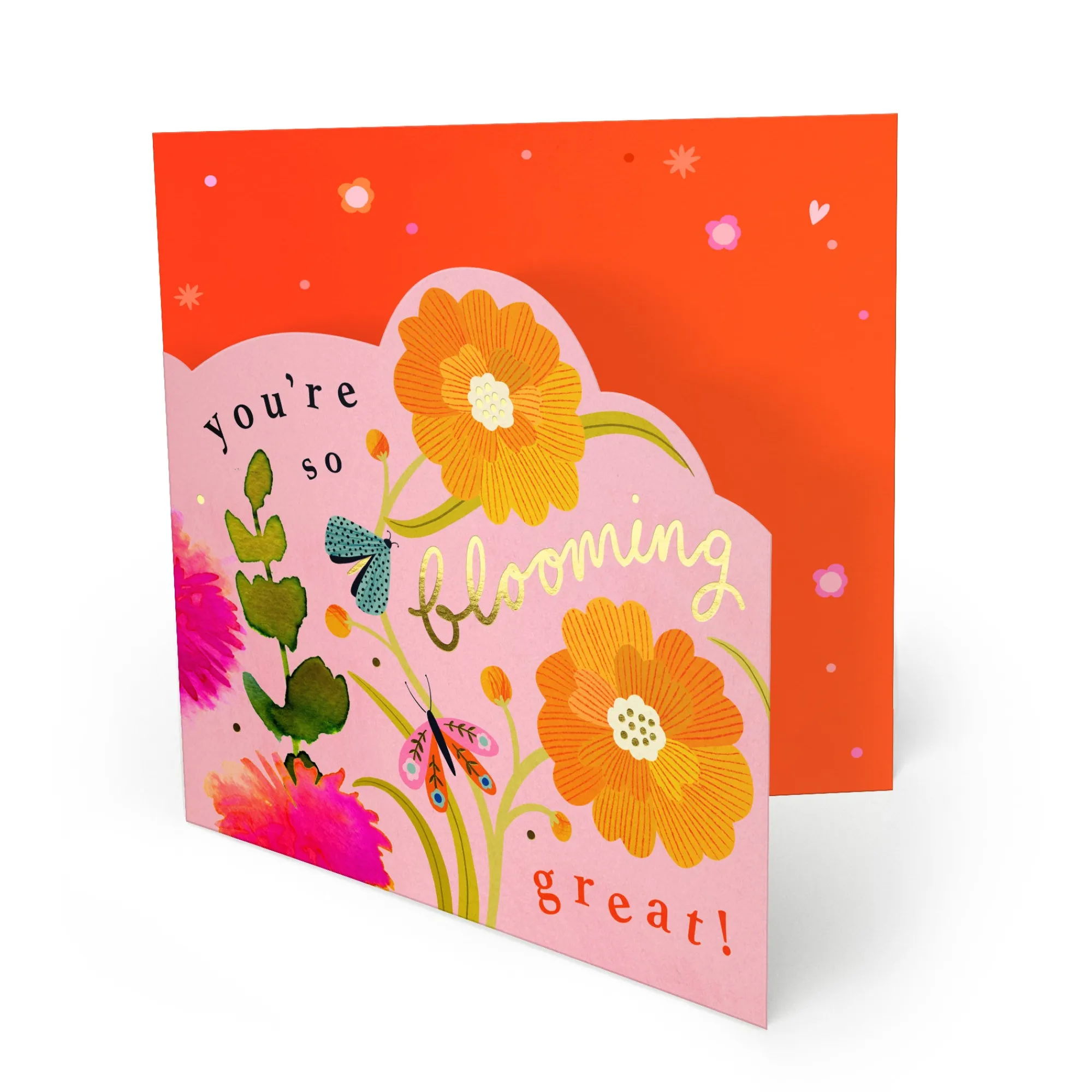 Just To Say|For Her*Whistlefish Bright Summer Floral Blooming Great Card