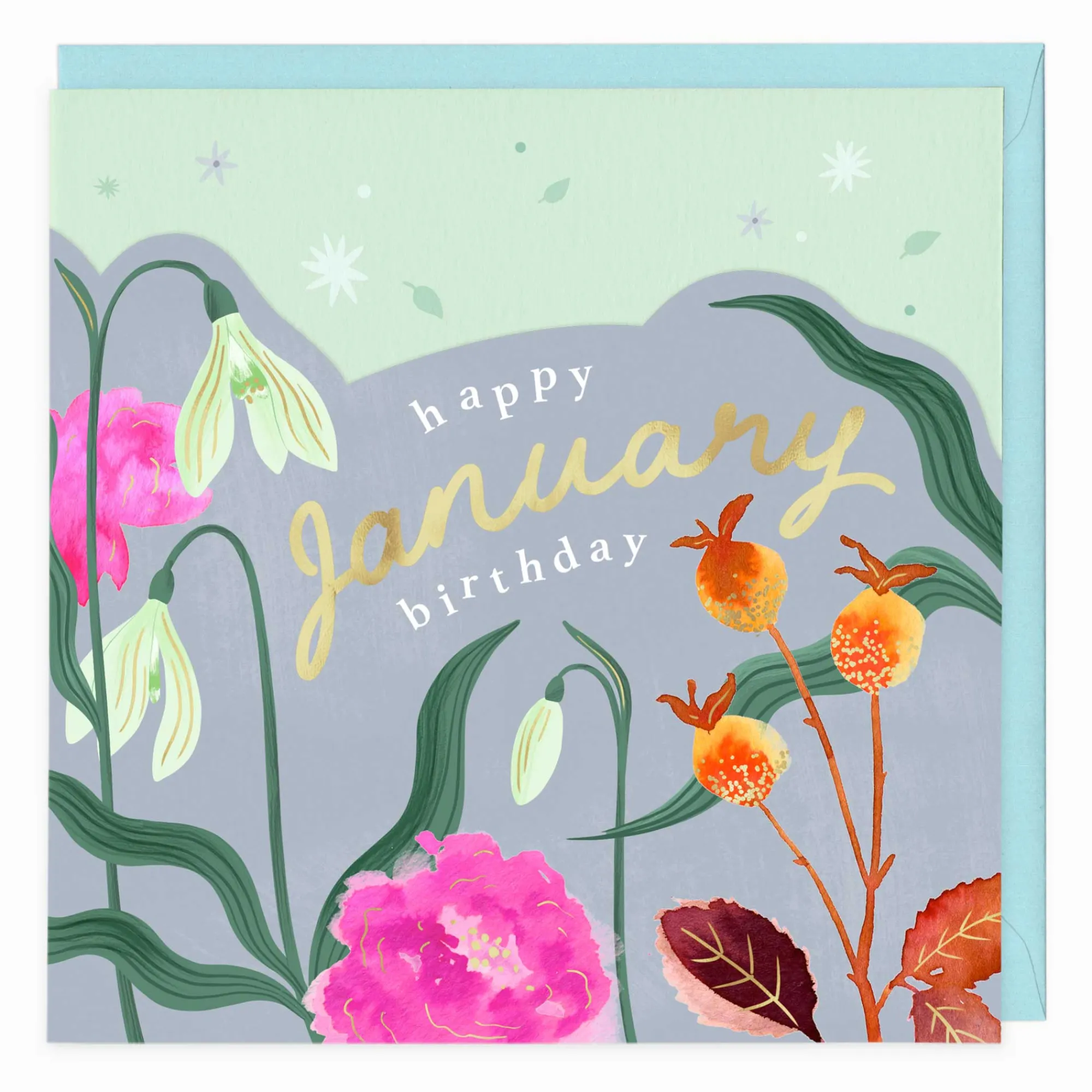 Birthday|Birthday*Whistlefish Bright Summer January Birthday Card