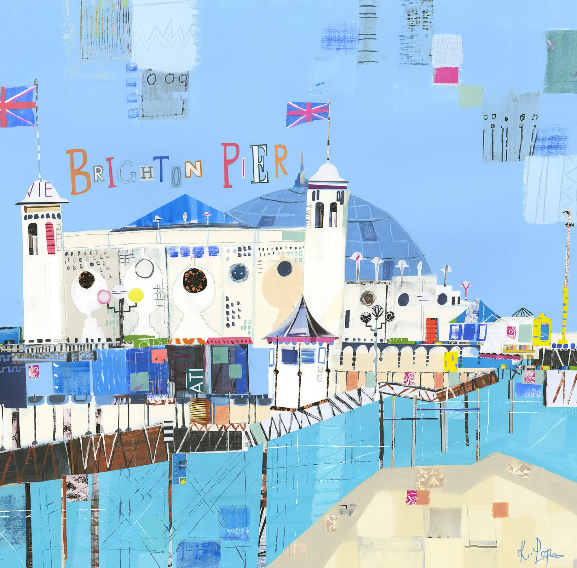 Unframed Prints*Whistlefish Brighton Pier Art Print