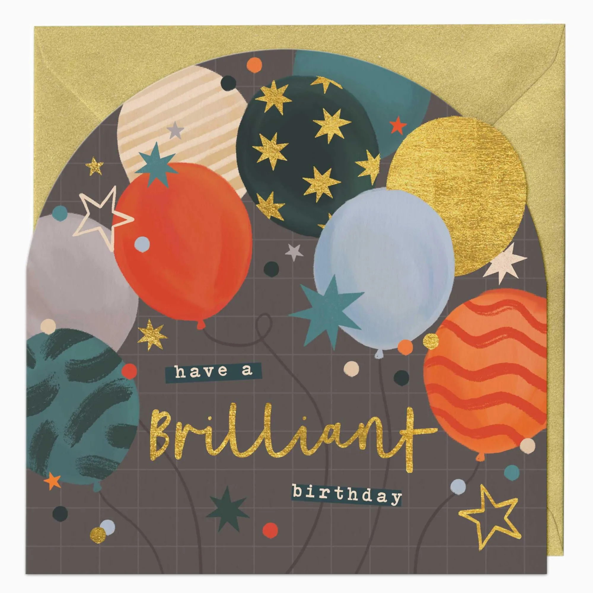 Birthday|For Children*Whistlefish Brilliant Balloons Birthday Arch Card