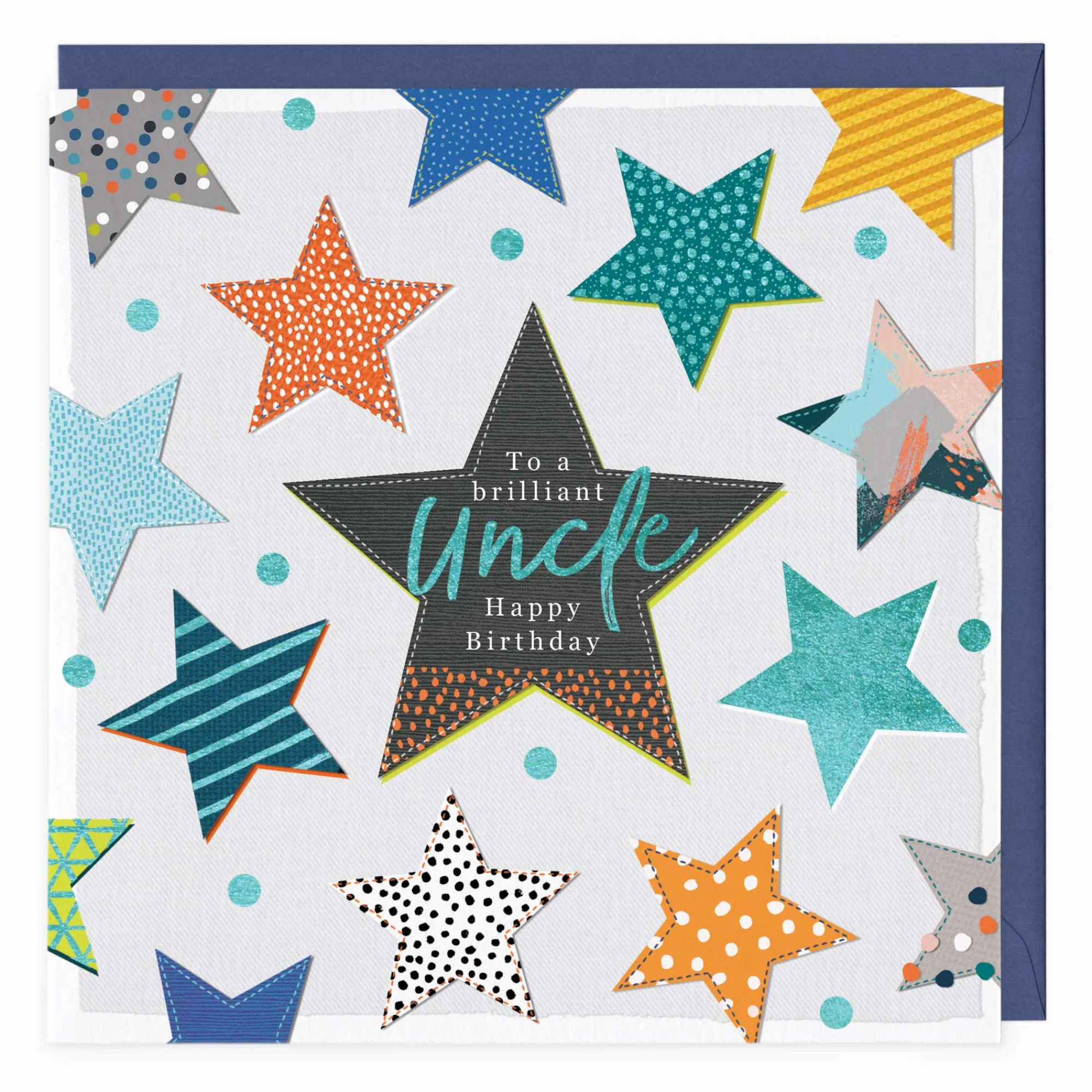 Birthday|For Relatives*Whistlefish Brilliant Uncle Birthday Star Card