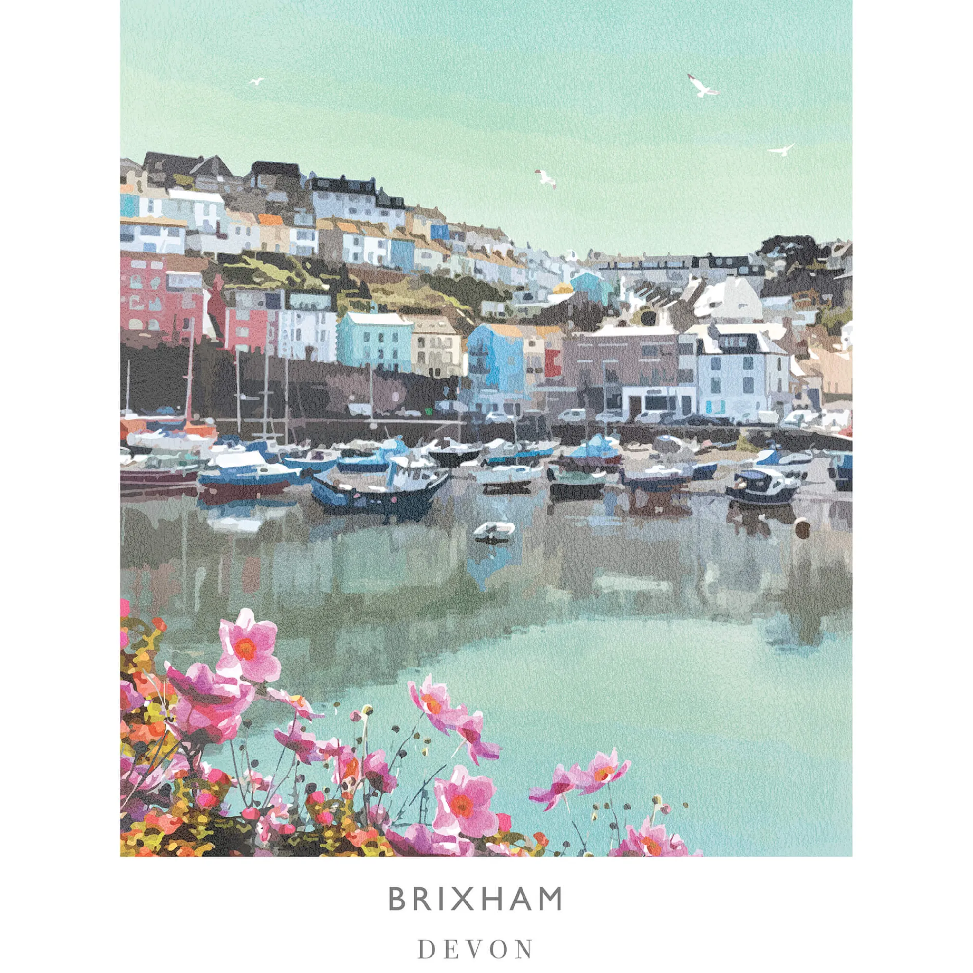 Unframed Prints*Whistlefish Brixham Art Print