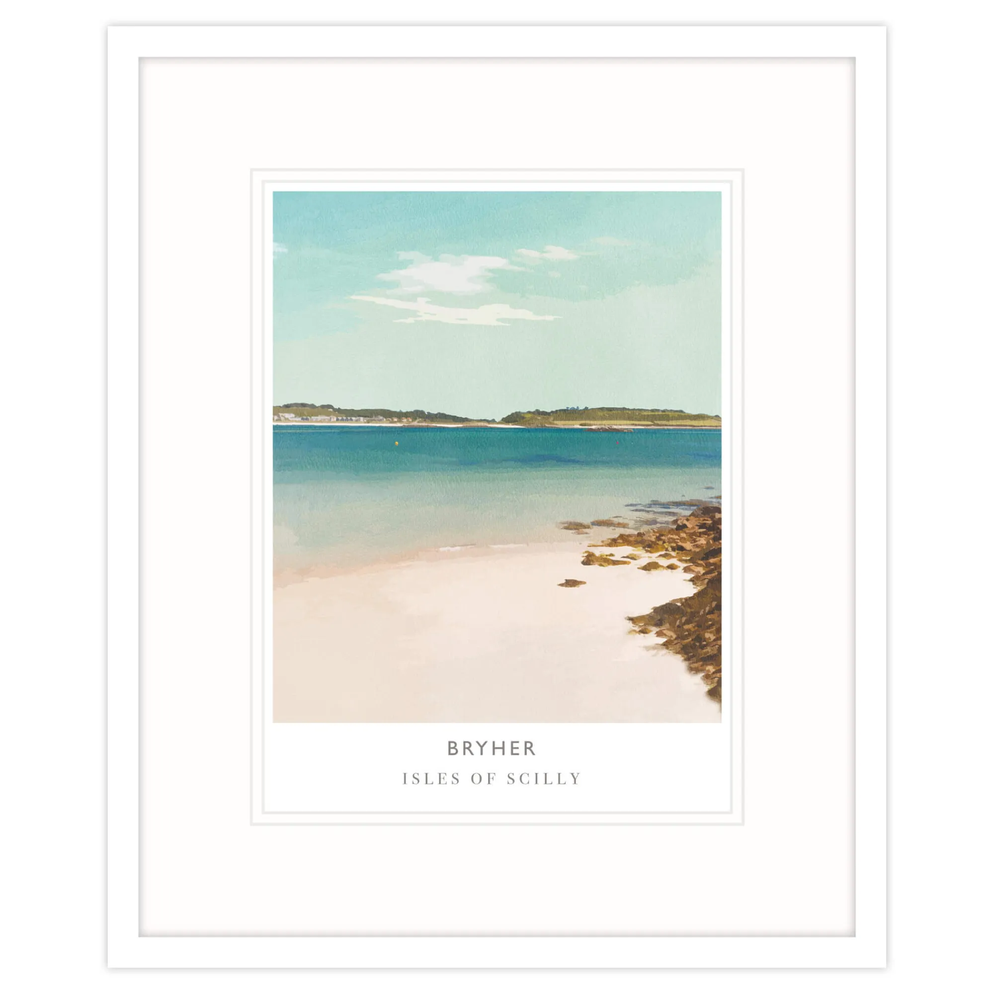 Travel|Framed Prints*Whistlefish Bryher Isles Of Scilly Framed Print