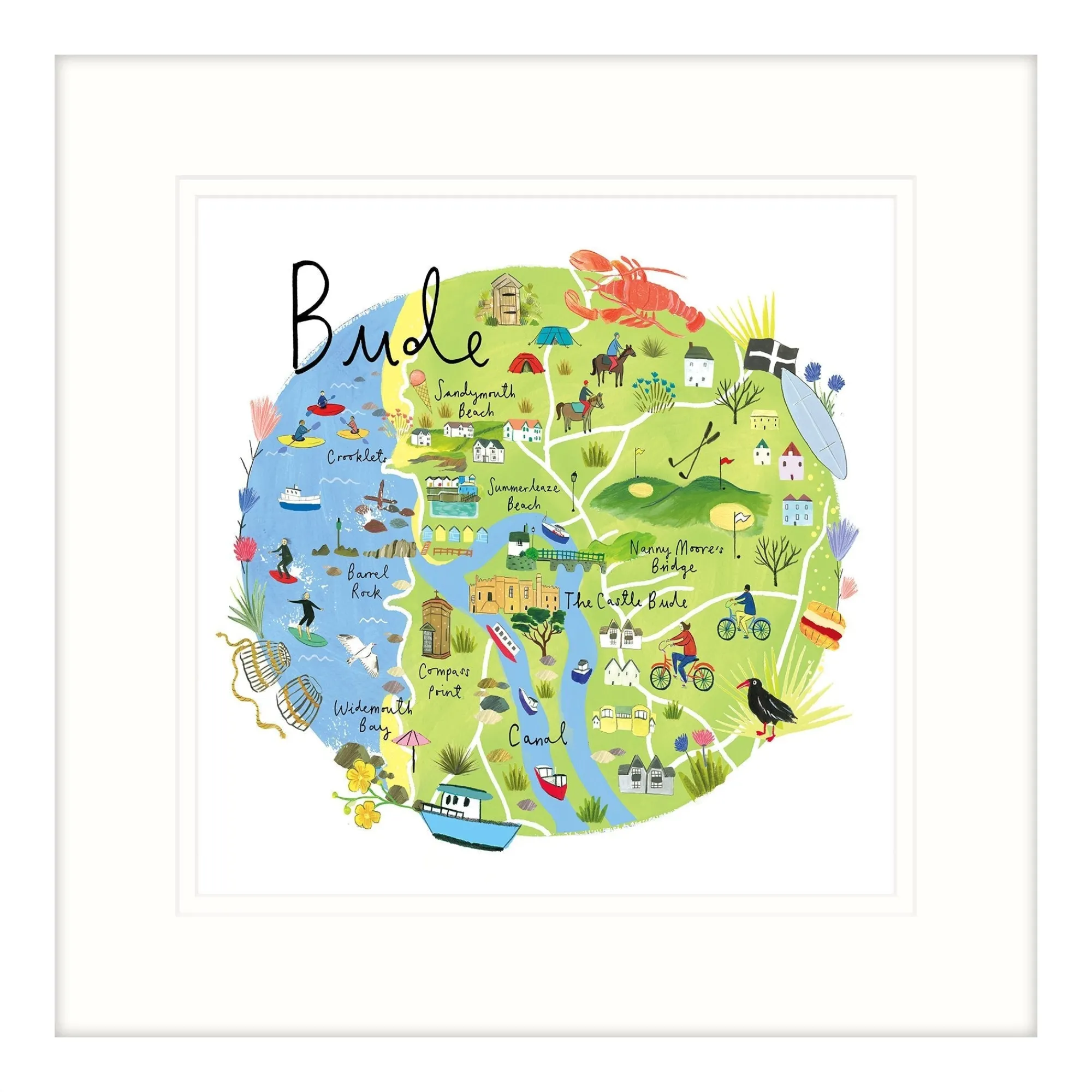 Cornwall|Framed Prints*Whistlefish Bude Framed Print