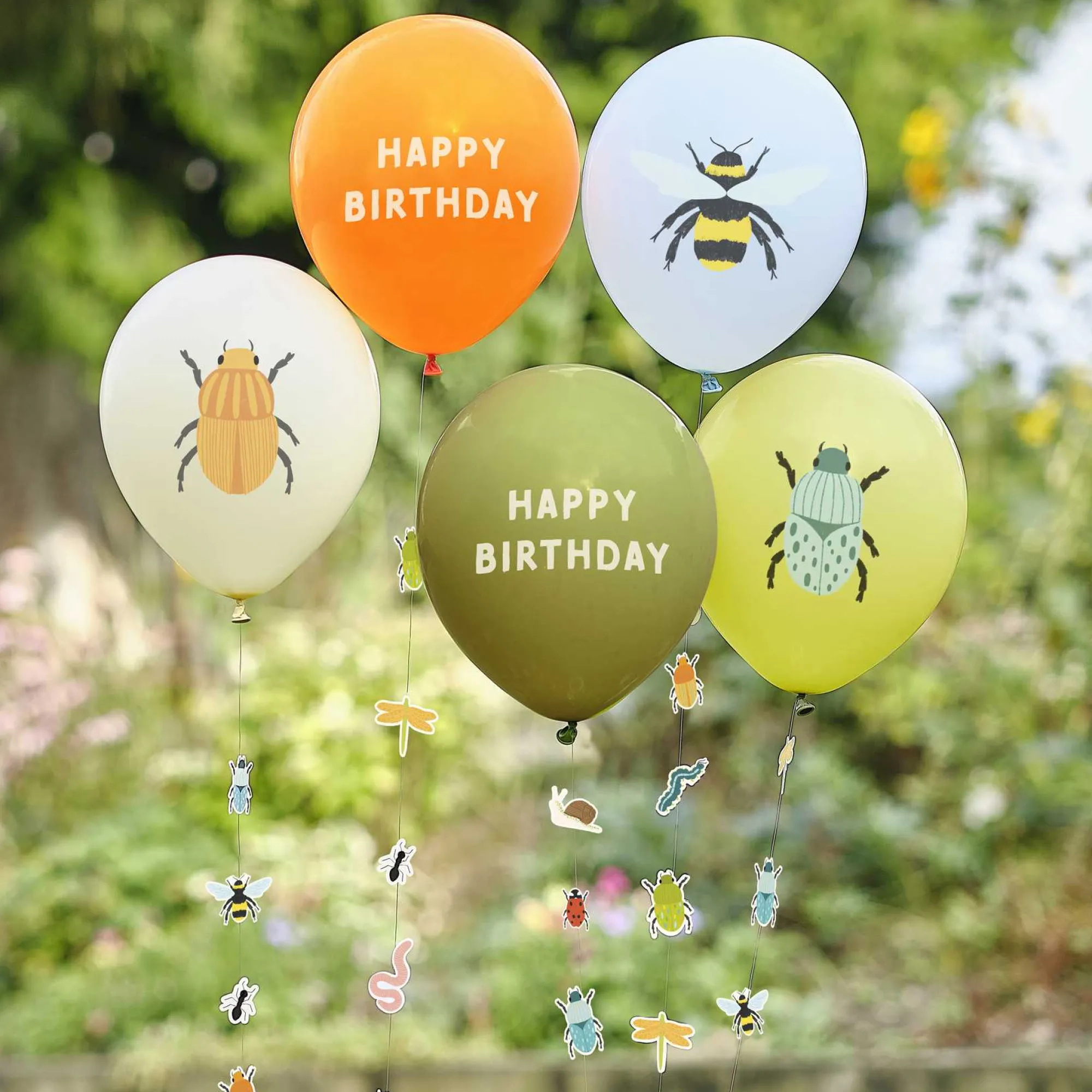 Balloons|Birthday*Whistlefish Bug Party Birthday Balloons